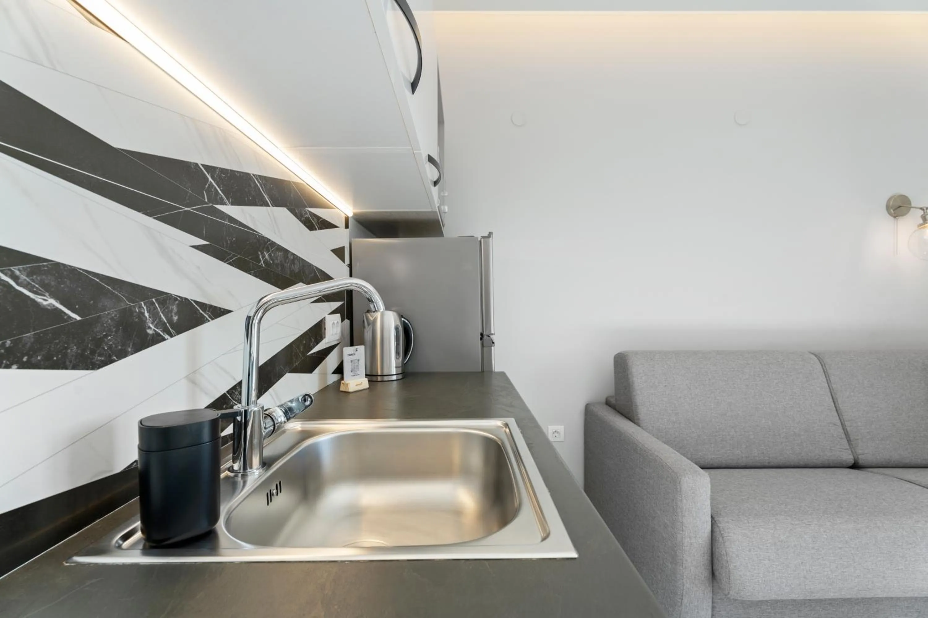 Kitchen or kitchenette in Frunze Luxury Apartments