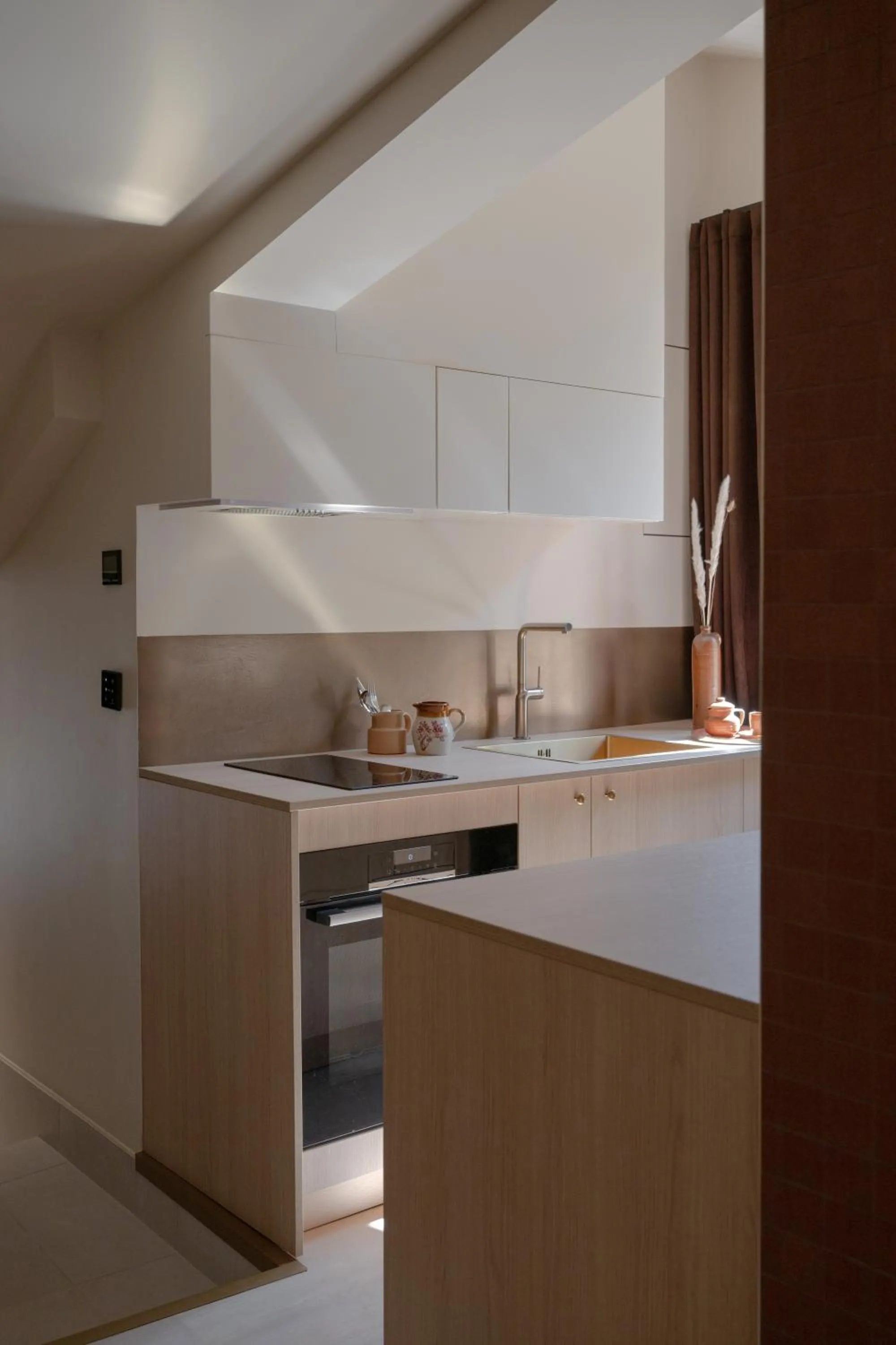 Kitchen or kitchenette in MiHotel Le Gourguillon