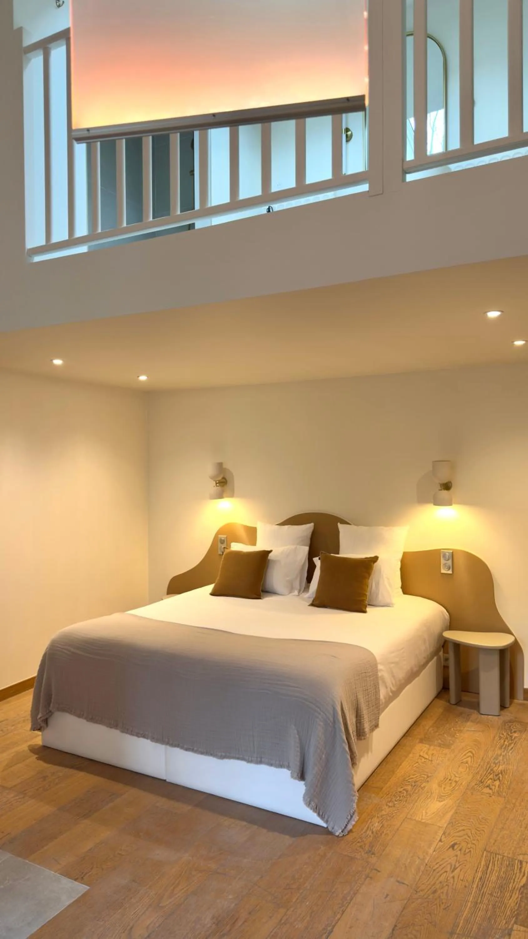 Bed in MiHotel Le Gourguillon