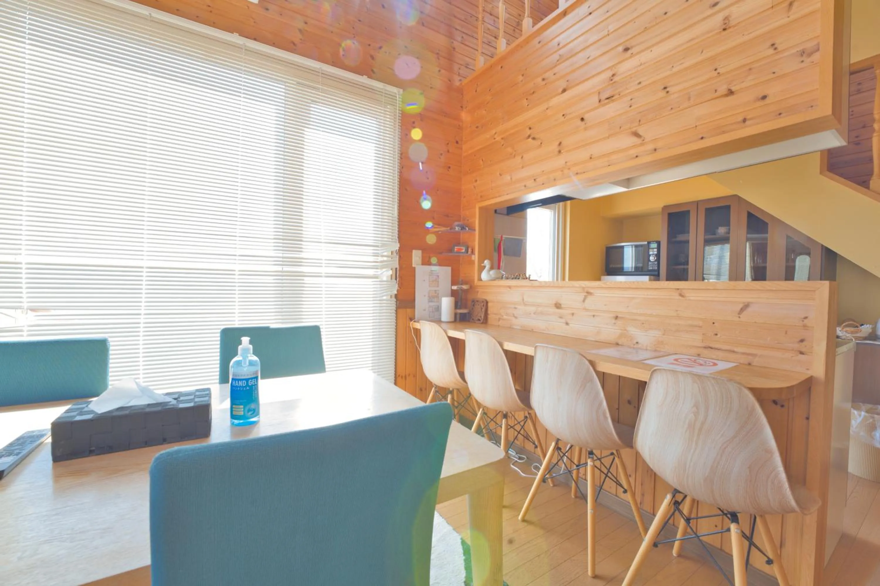 Dining area in LAKE TOYA Great view log cabin