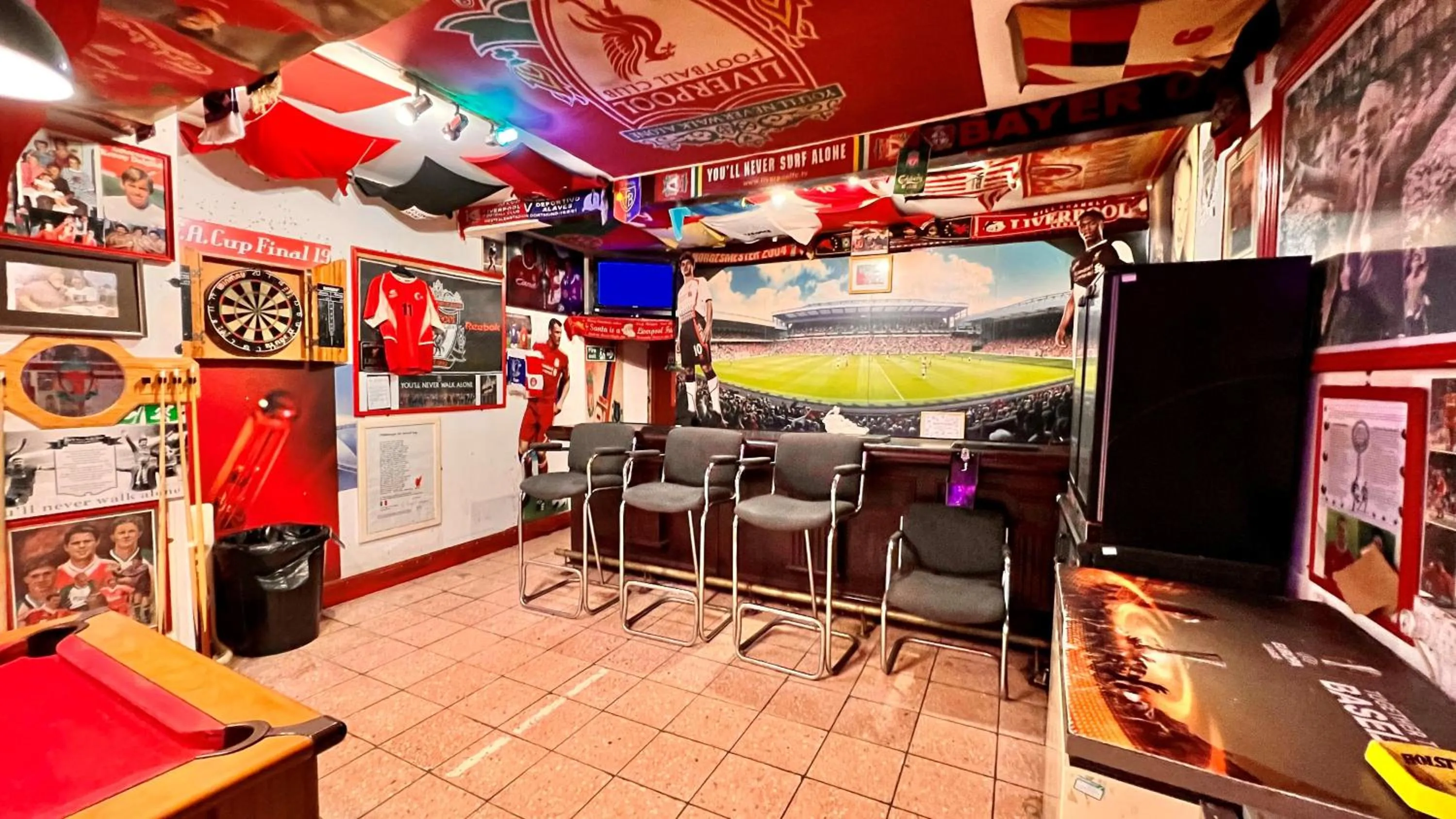 Game Room in Castle Lodge Guest House 86-88 Sheil Rd L6 3AF