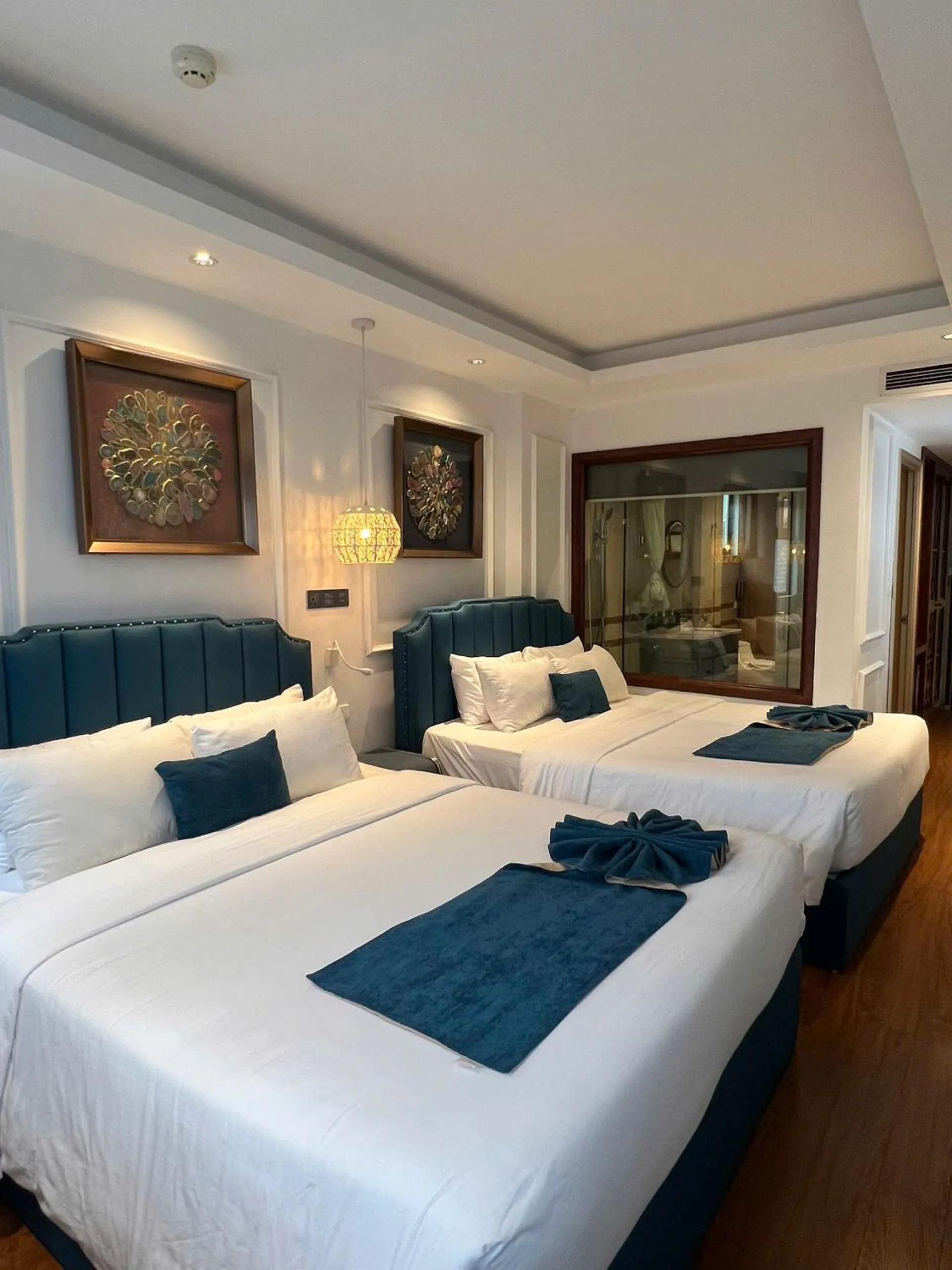 Bed in Hanoi Fiesta Central Hotel and Spa