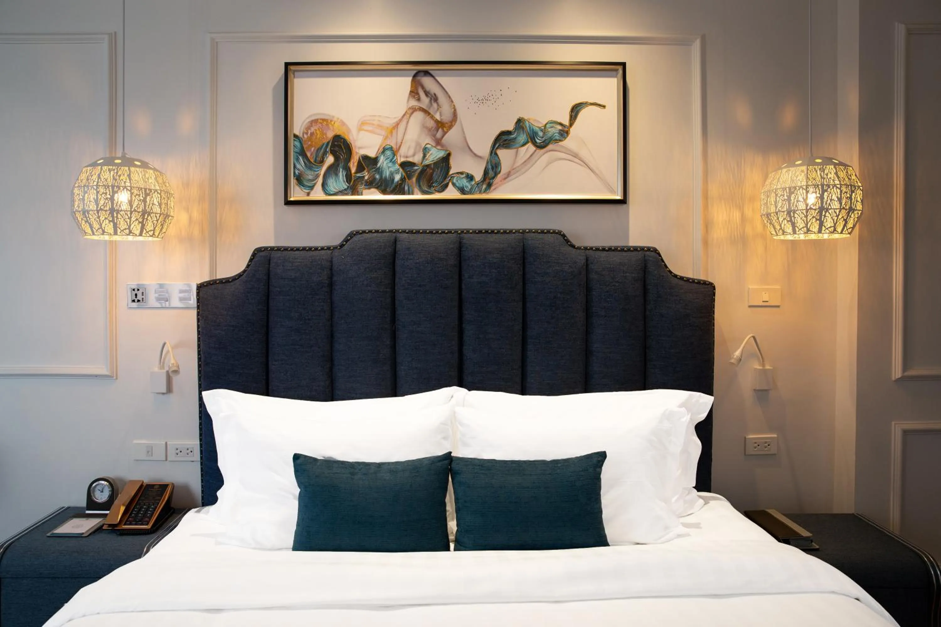 Bed in Hanoi Fiesta Central Hotel and Spa