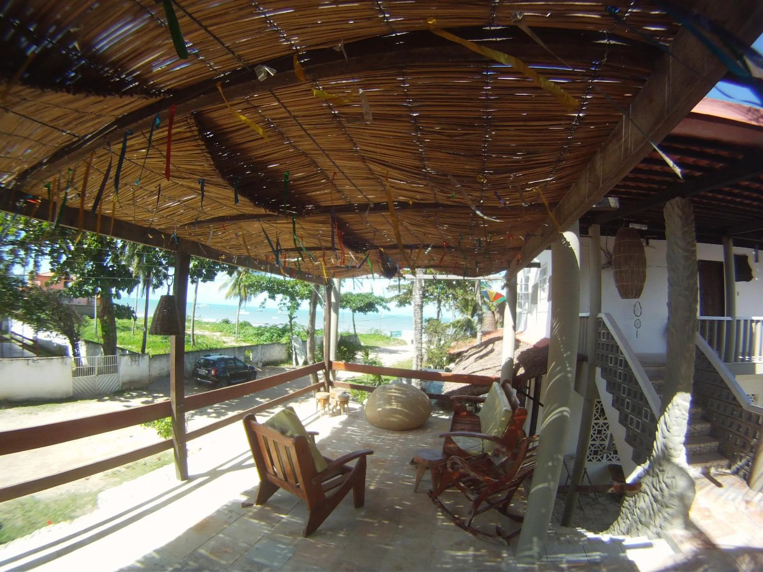 Balcony/Terrace in Pousada Água de Fuego
