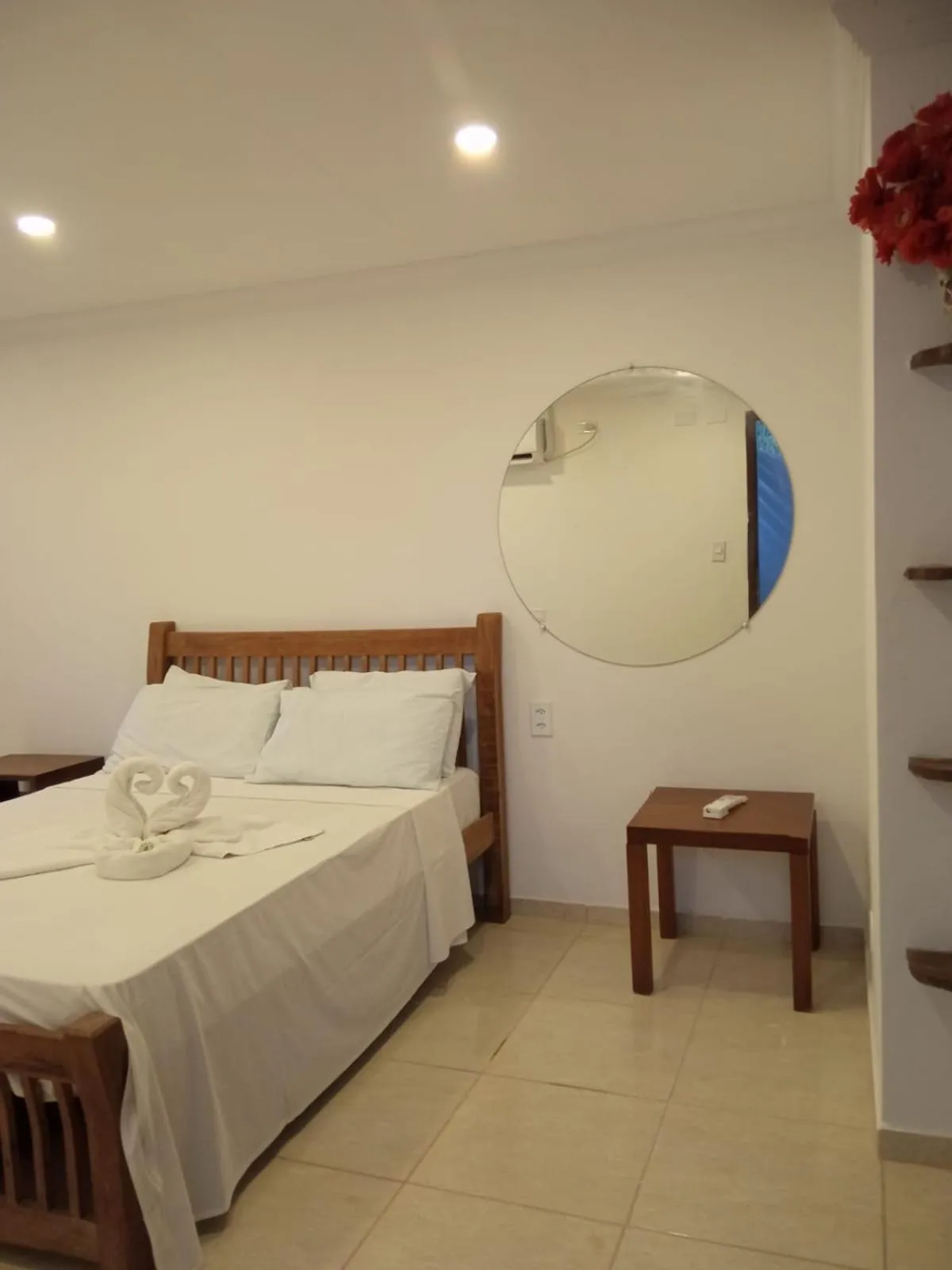 Bed in Pousada Água de Fuego