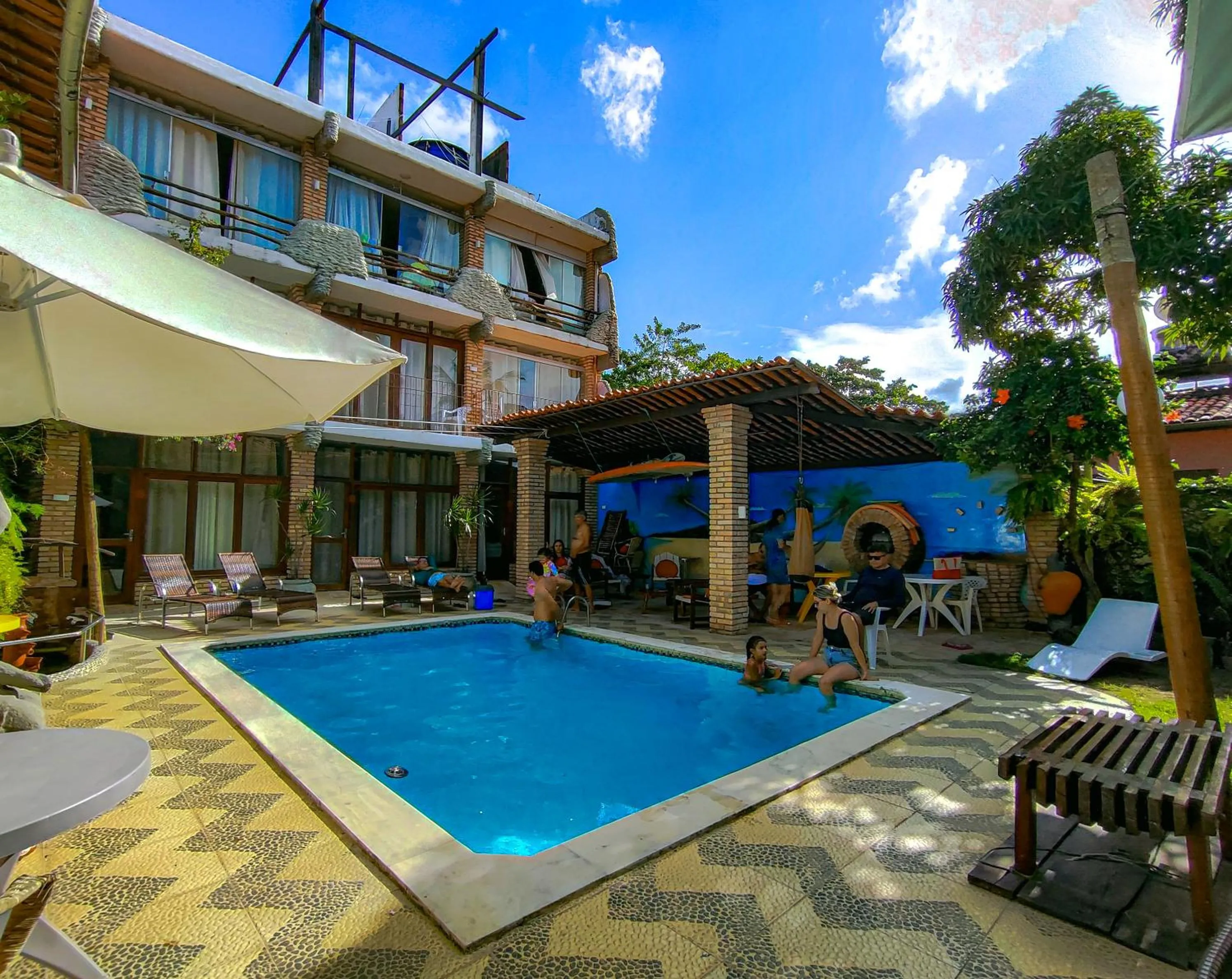 Swimming pool in Pousada Água de Fuego