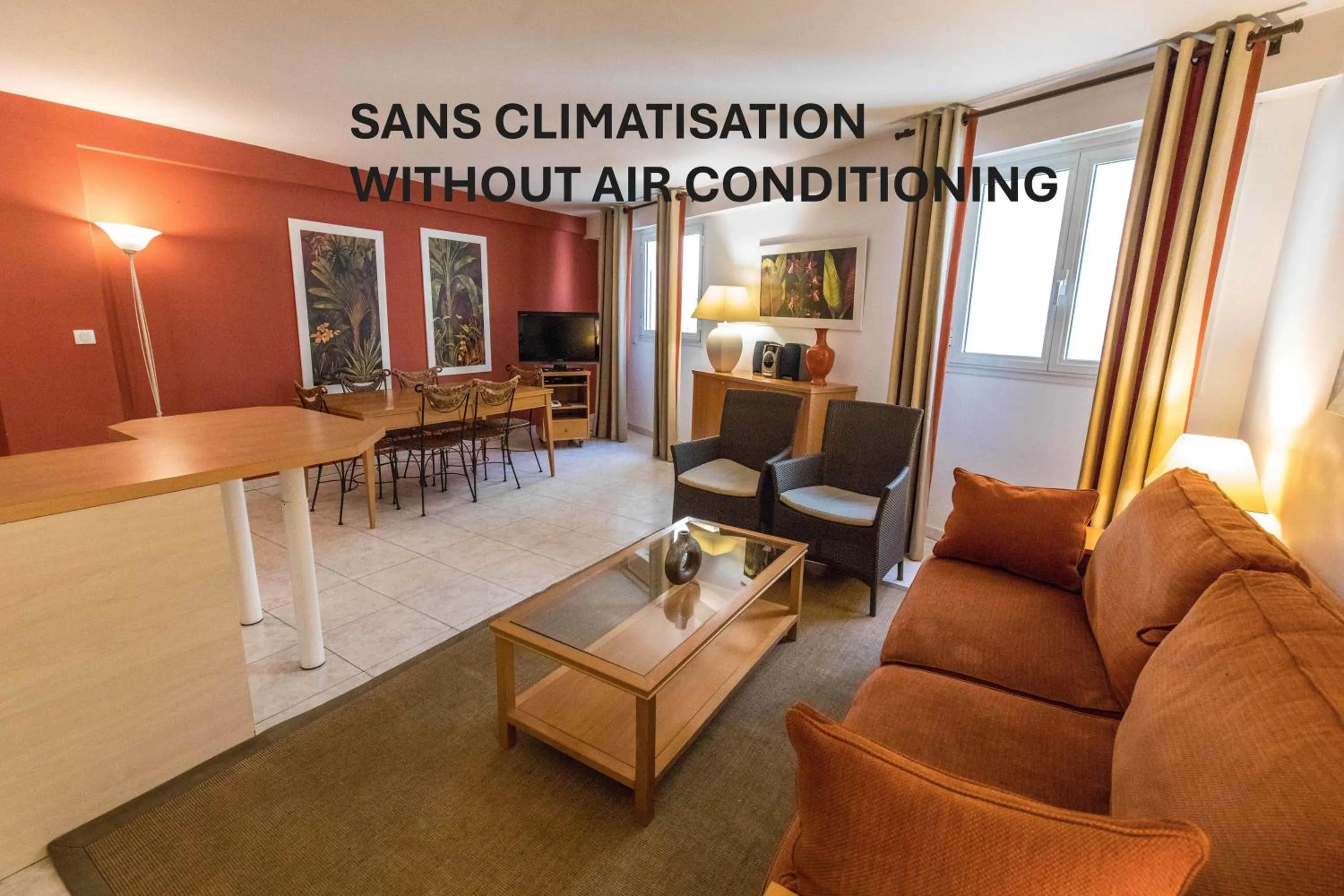 Living room in Cannes Croisette Prestige Apart'hotel