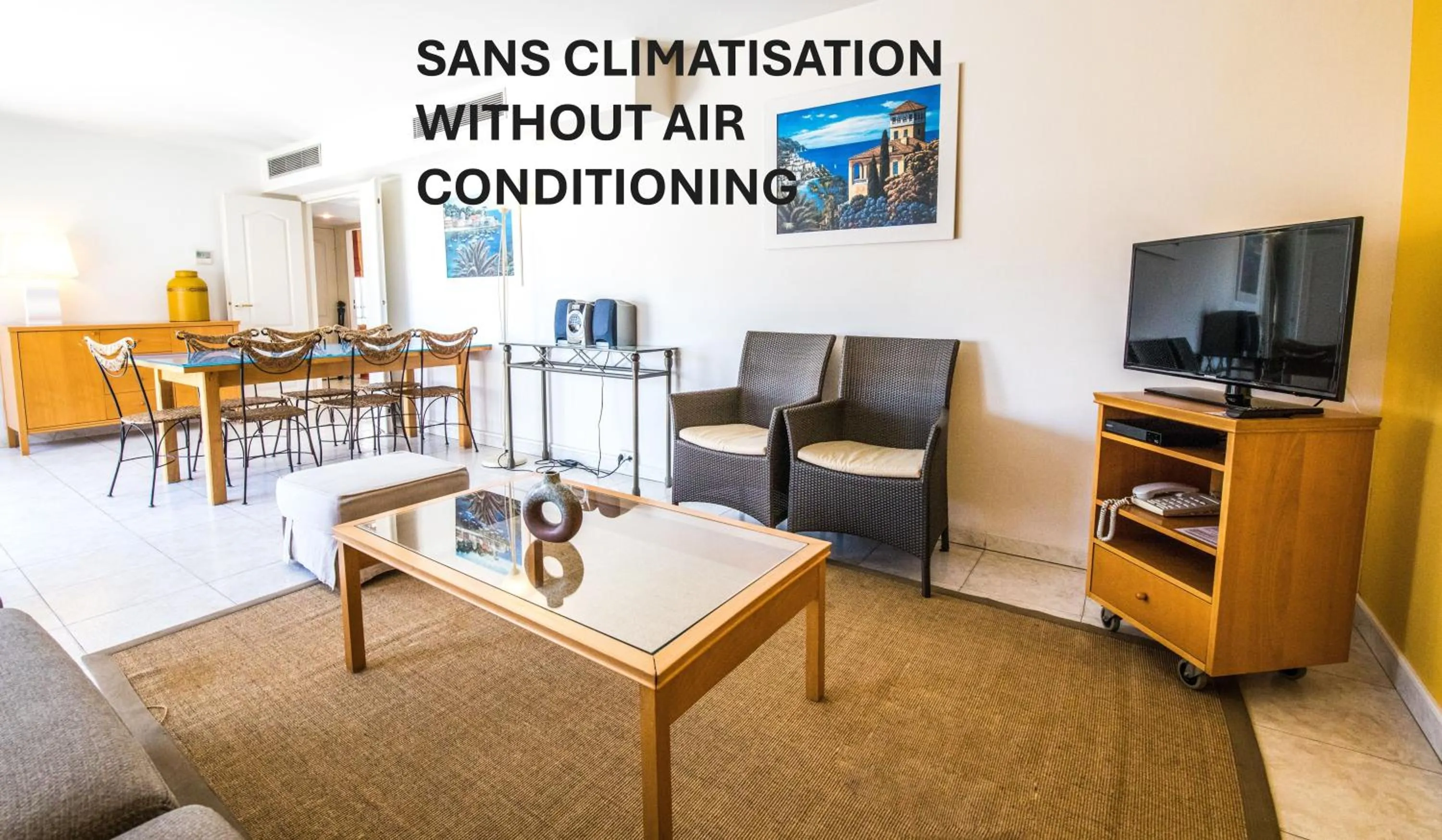 Living room in Cannes Croisette Prestige Apart'hotel