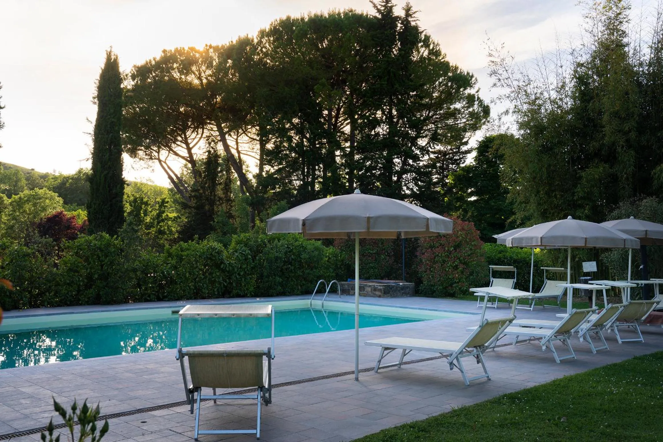 Pool view in Villa Sestilia Guest House
