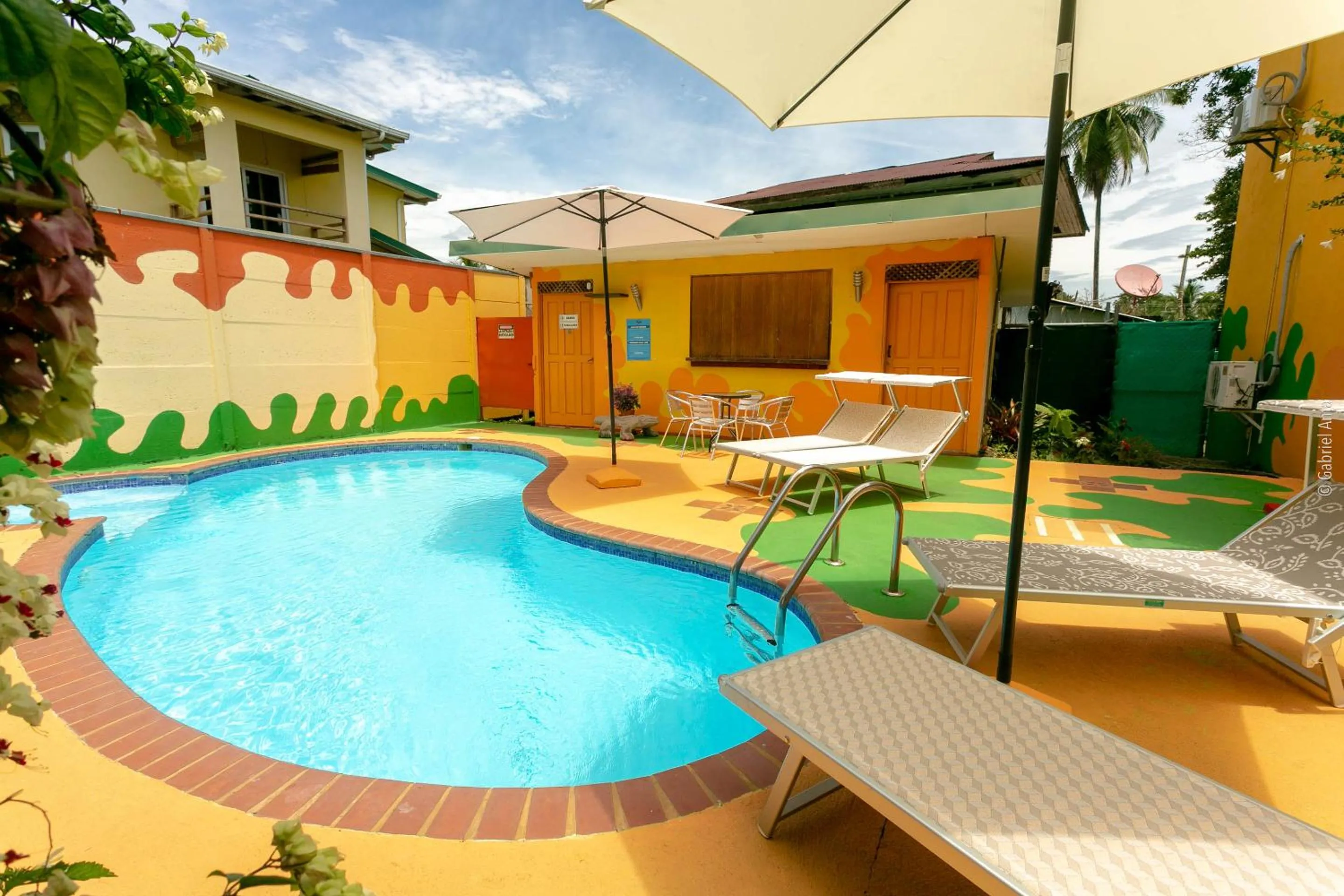 Pool view in Hotel Boutique La Casa de las Flores