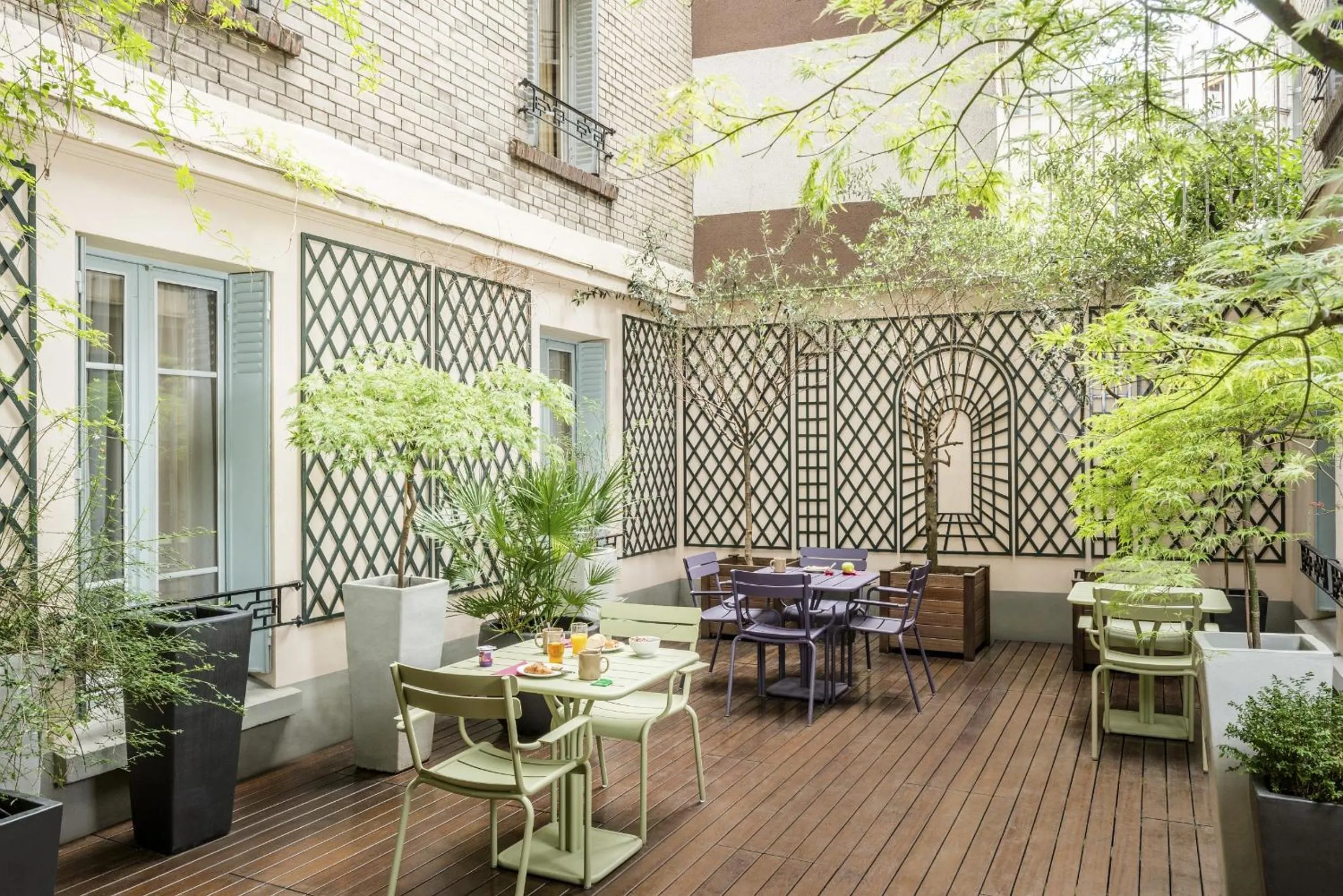 Balcony/Terrace in Aparthotel Adagio Access Paris Philippe Auguste