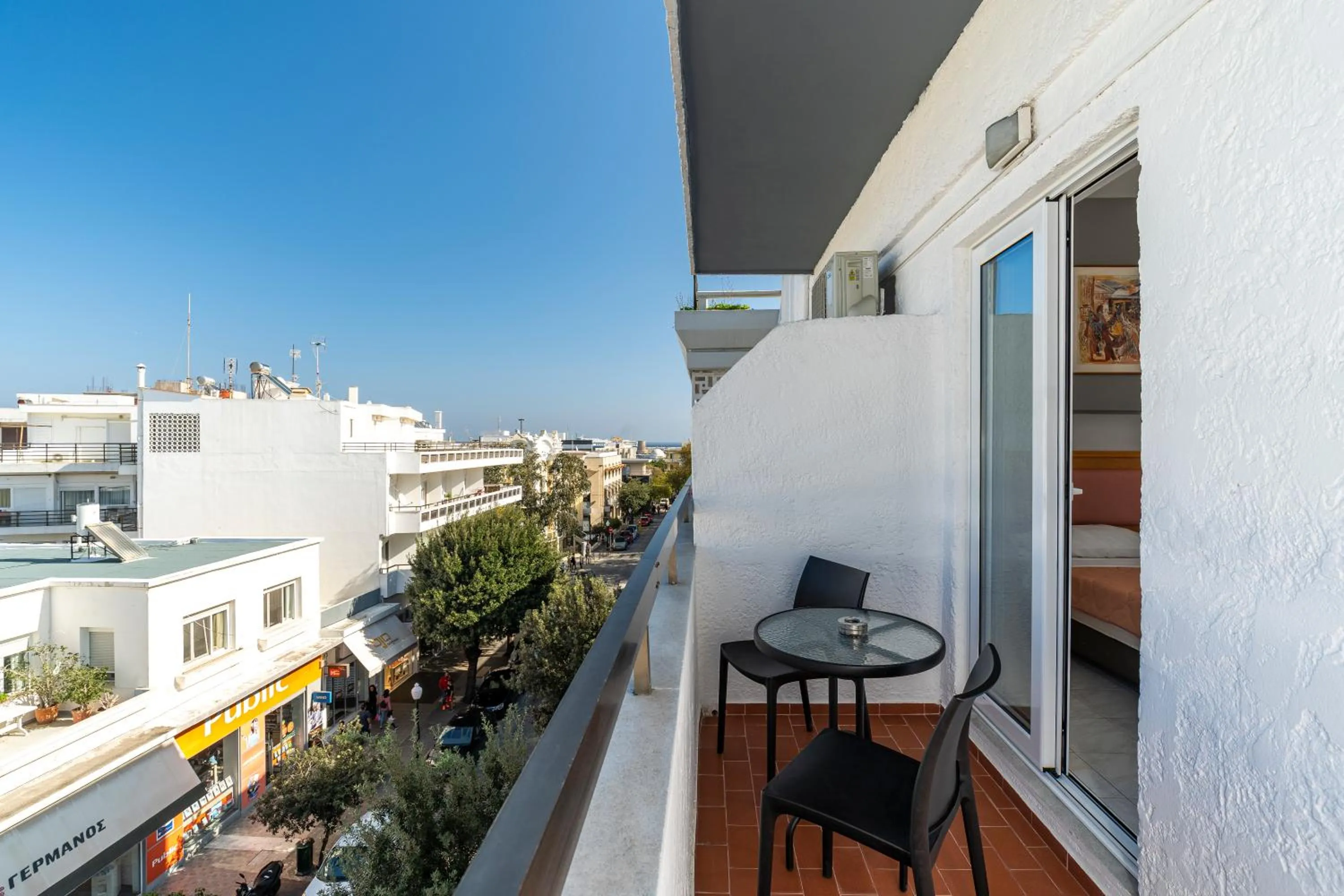 Balcony/Terrace in N E P center Hotel Rodos