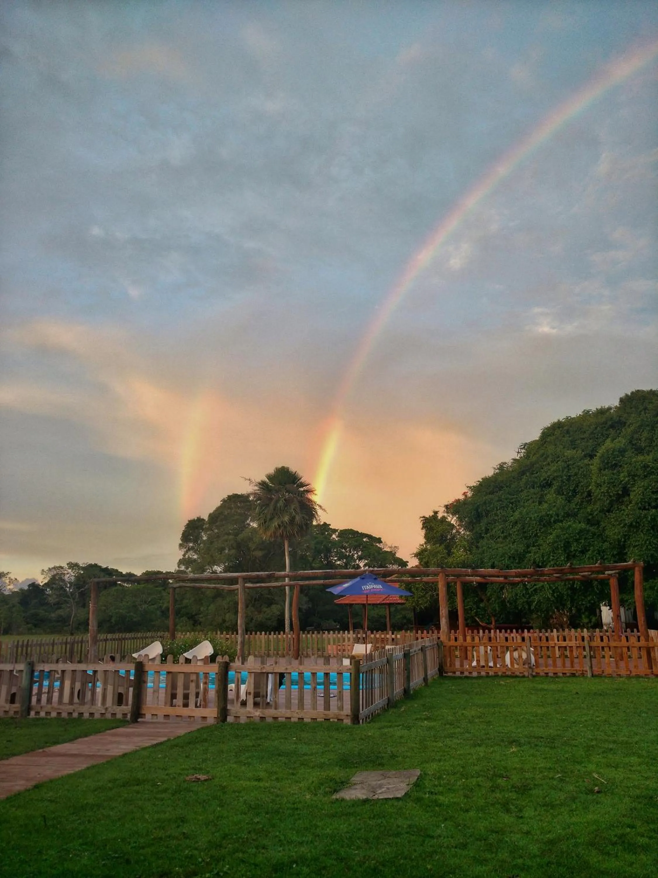Swimming pool in Pousada Fazenda Xaraés