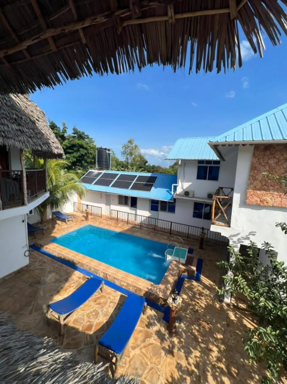 Pool view in Boshowa Villas