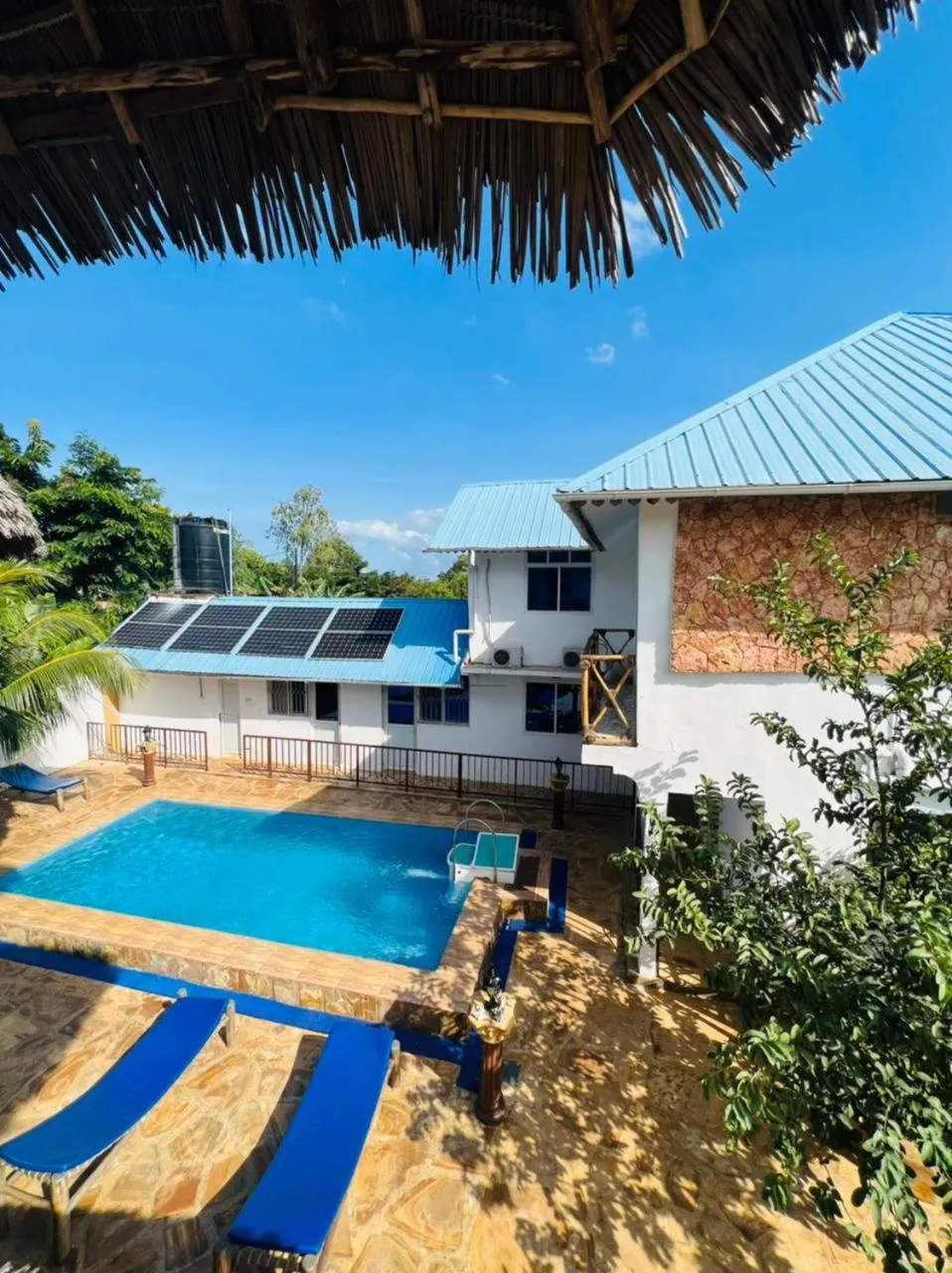 Pool view in Boshowa Villas