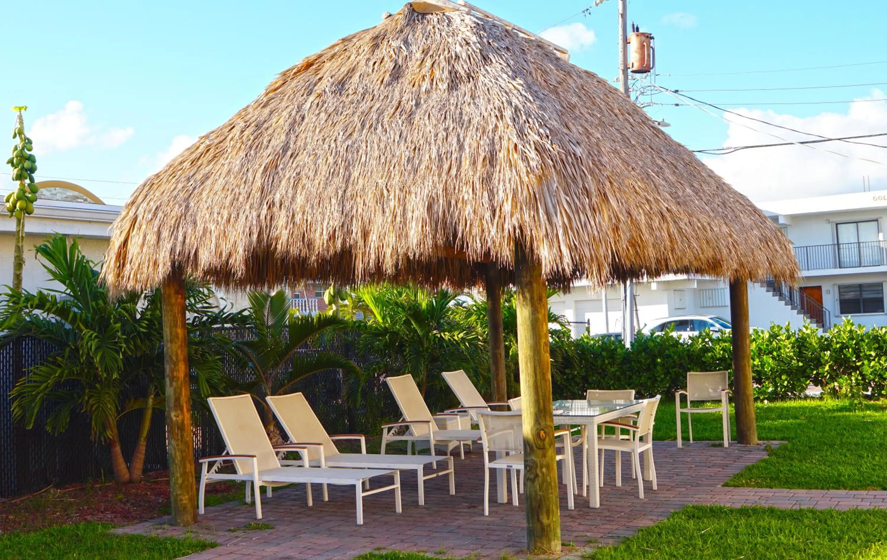 sunbed in The Flamingo