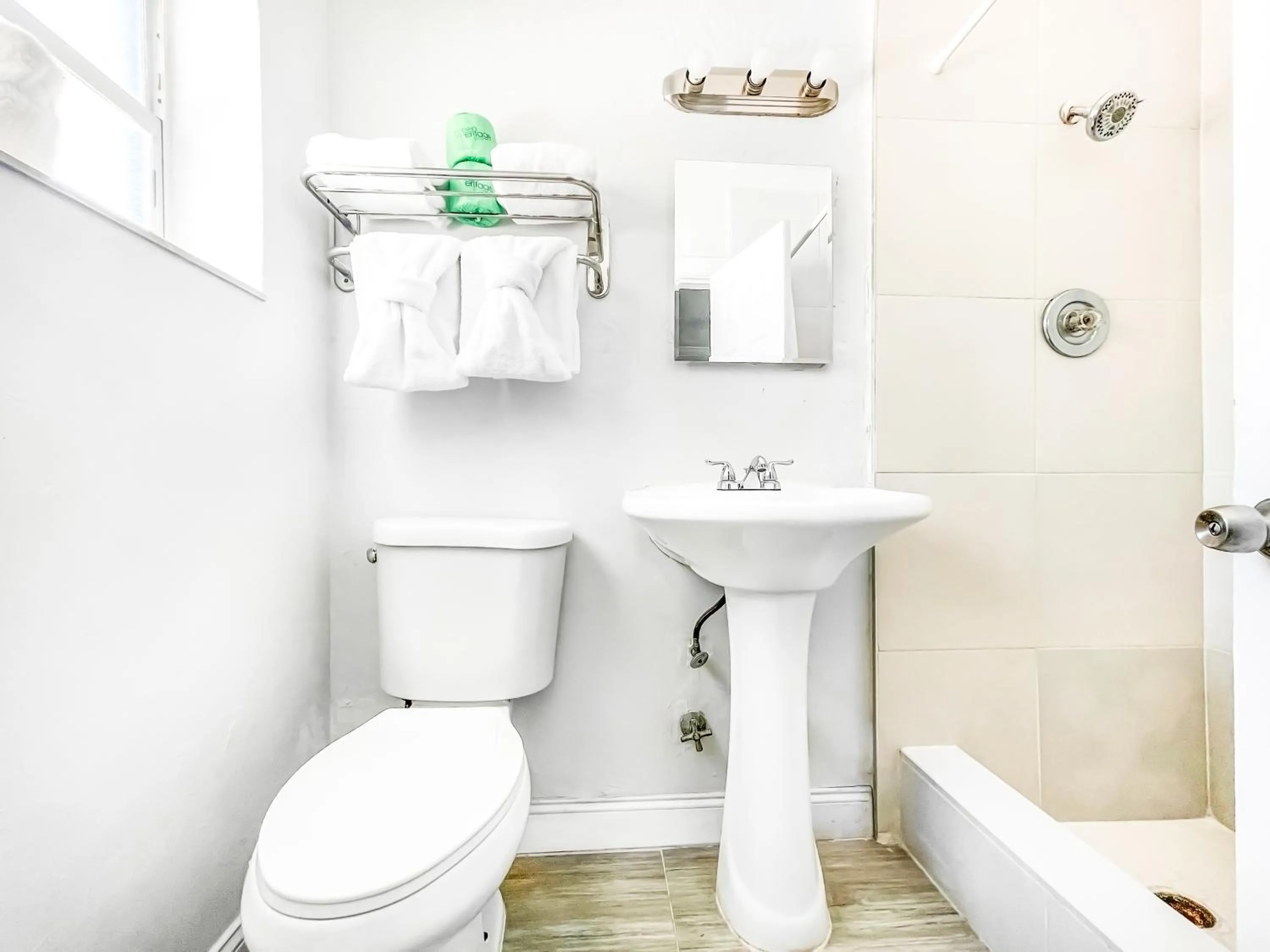 Bathroom in The Blue Wave