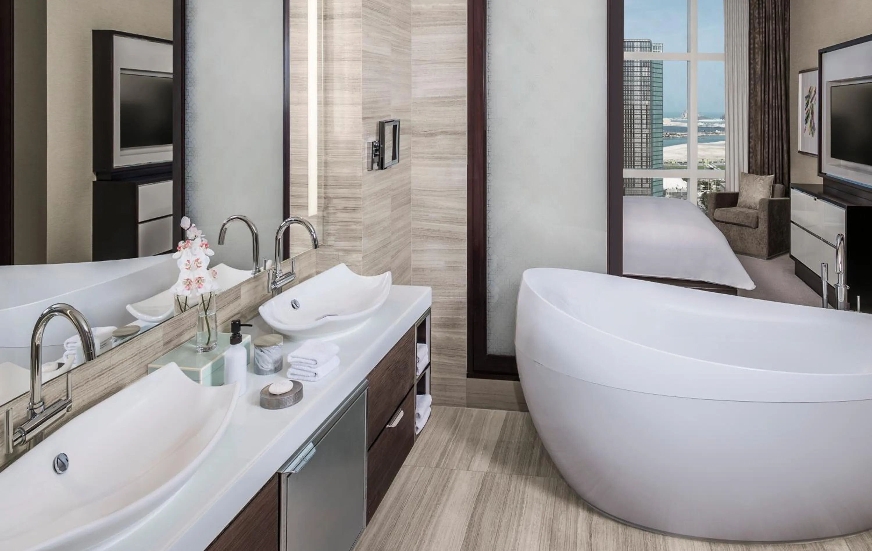 Bathroom in Rosewood Abu Dhabi