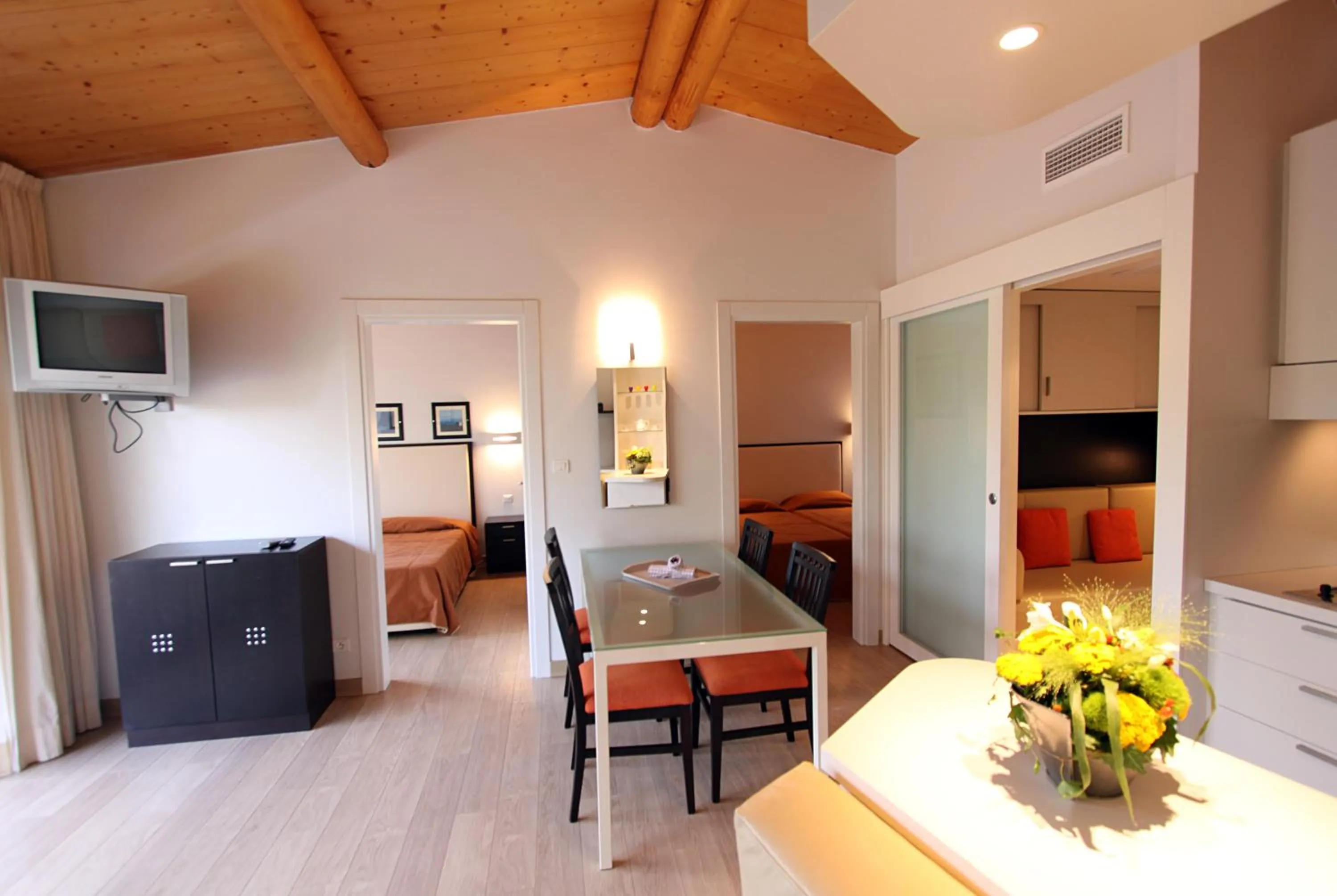 Living room, Bed in Résidence Cala Sultana