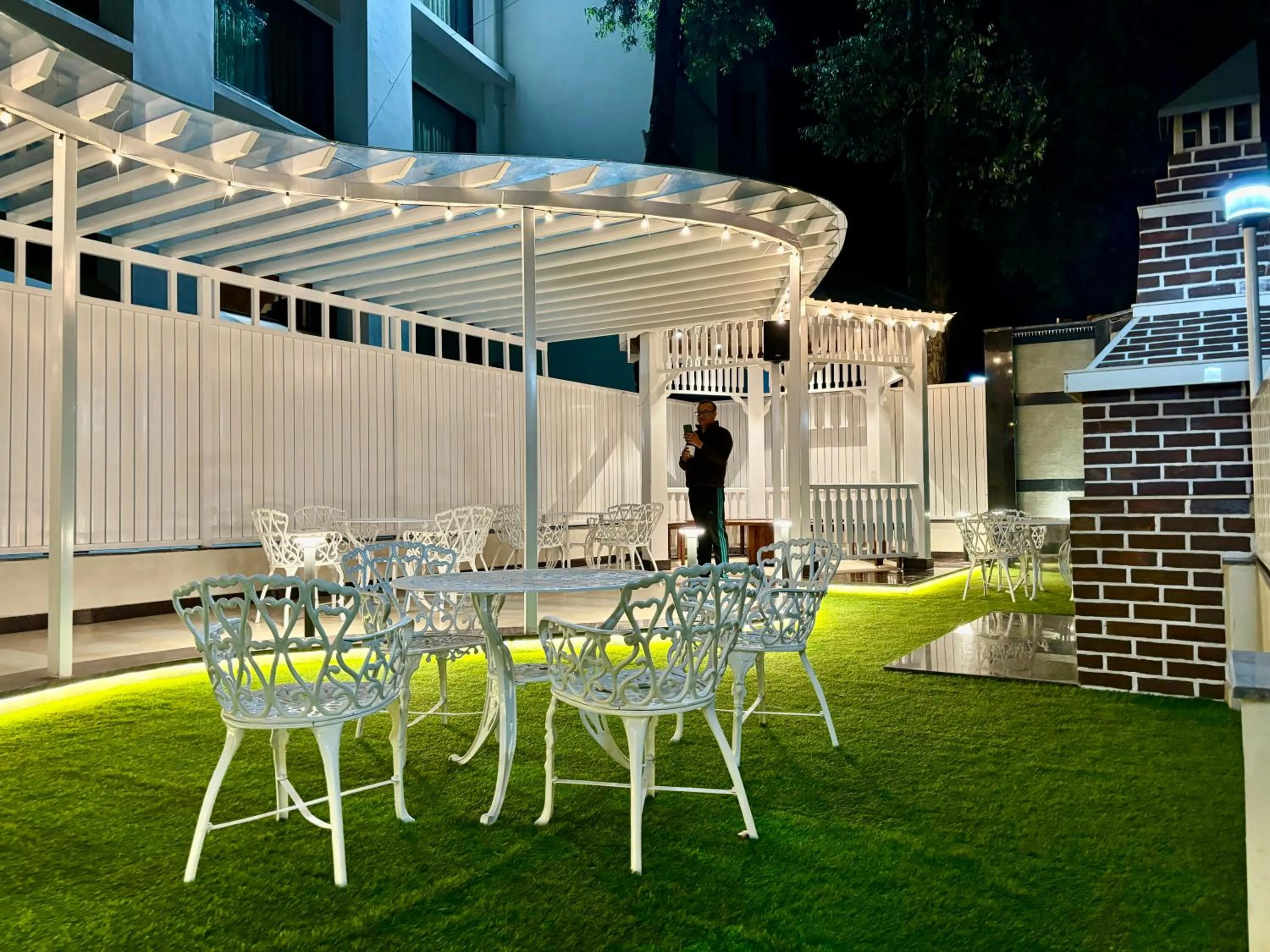 Seating area in Indraprastha Resort - Centrally Heated Rooms, with Gym, Games & Spa