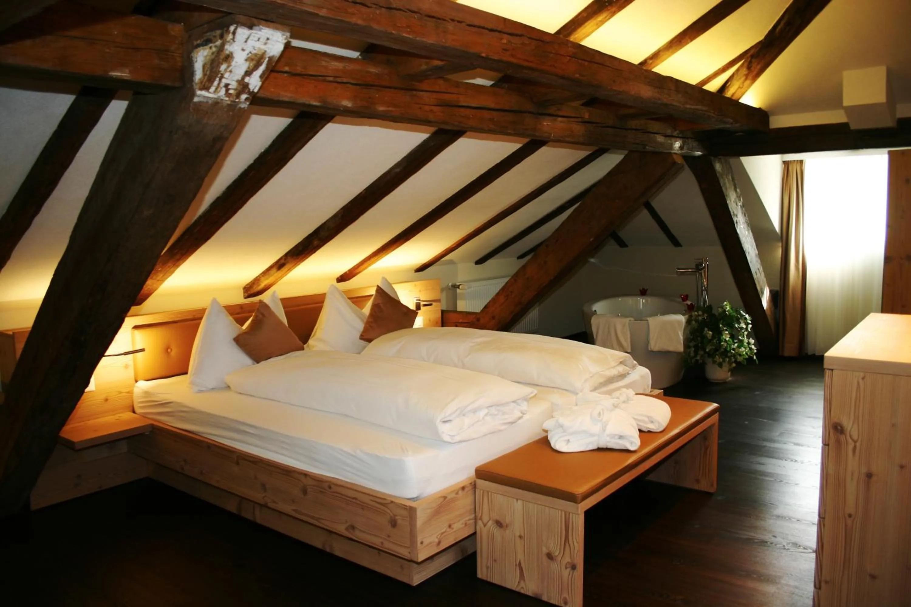 Bed in Boutique Hotel Waldegg - Self-Check-in