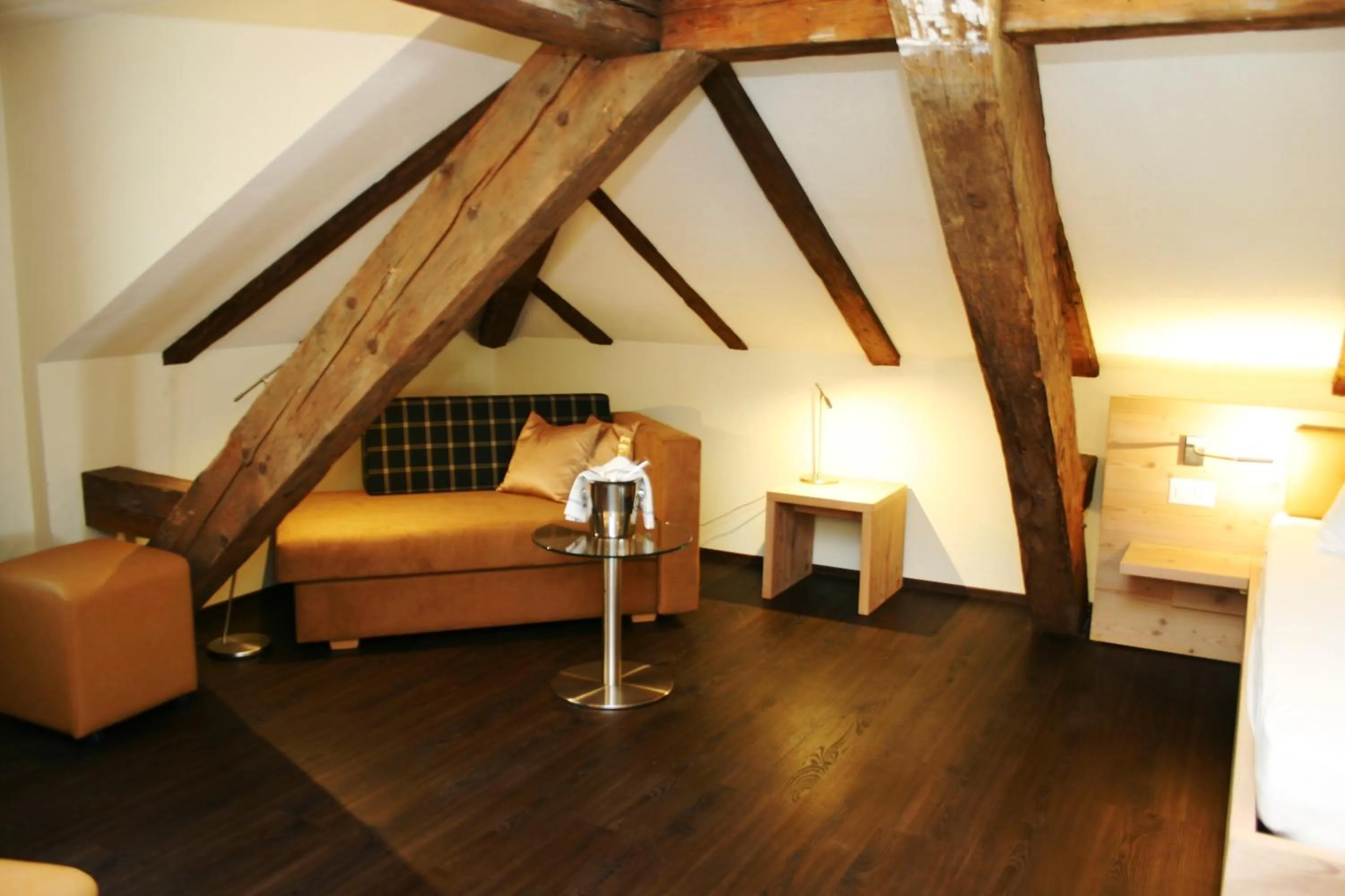 Living room, Bed in Boutique Hotel Waldegg - Self-Check-in