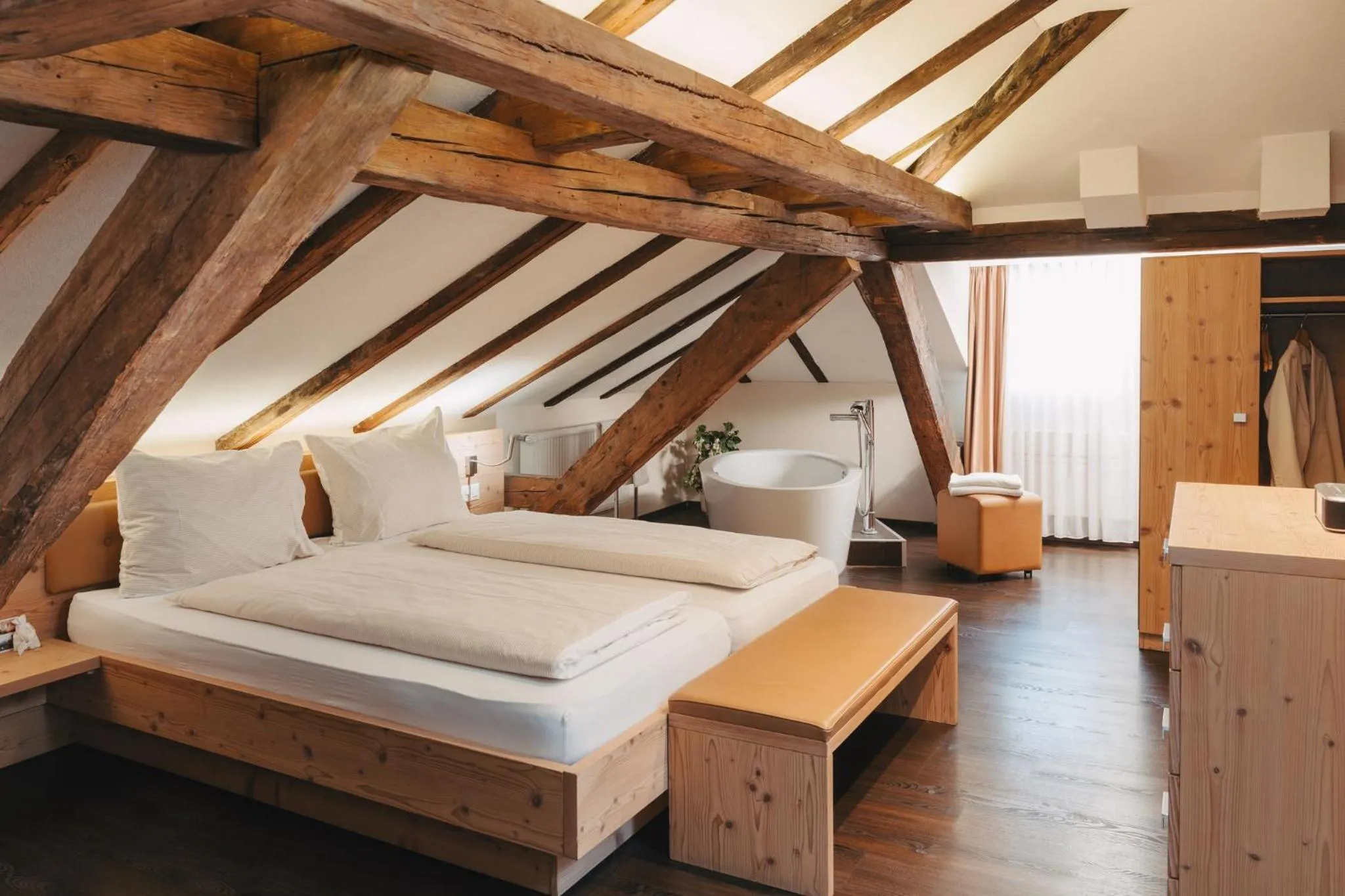 Bed in Boutique Hotel Waldegg - Self-Check-in