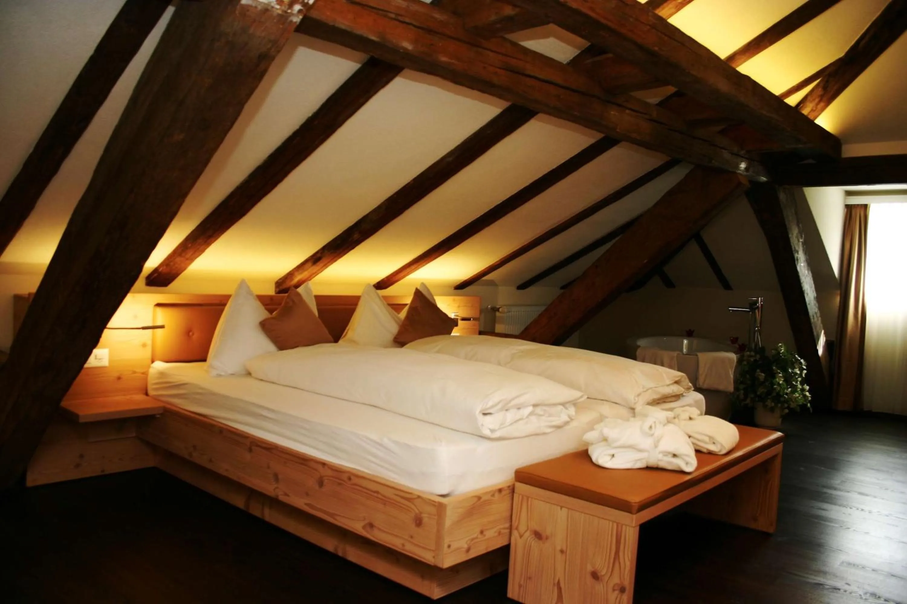 Bed in Boutique Hotel Waldegg - Self-Check-in