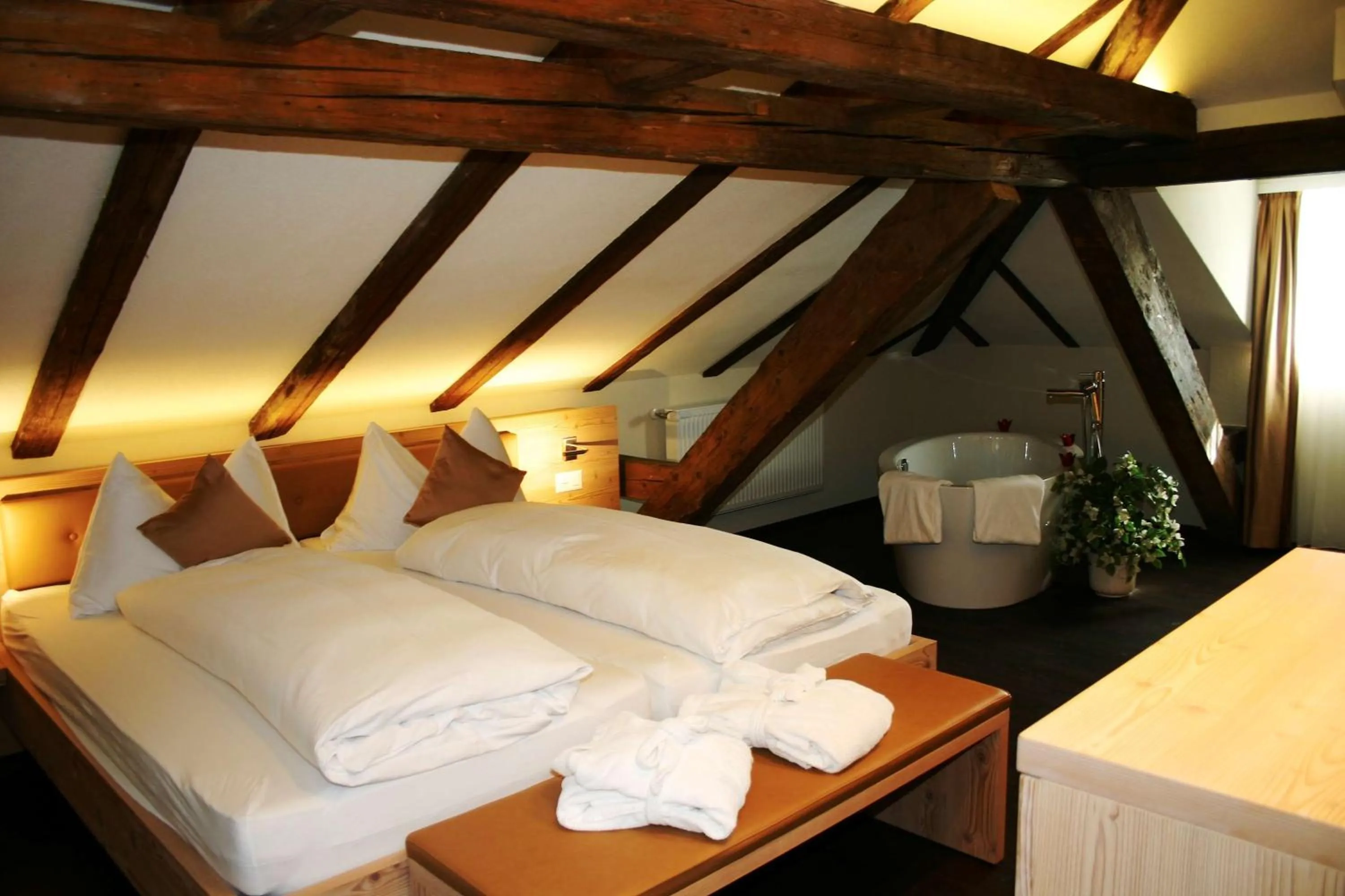 Bed in Boutique Hotel Waldegg - Self-Check-in