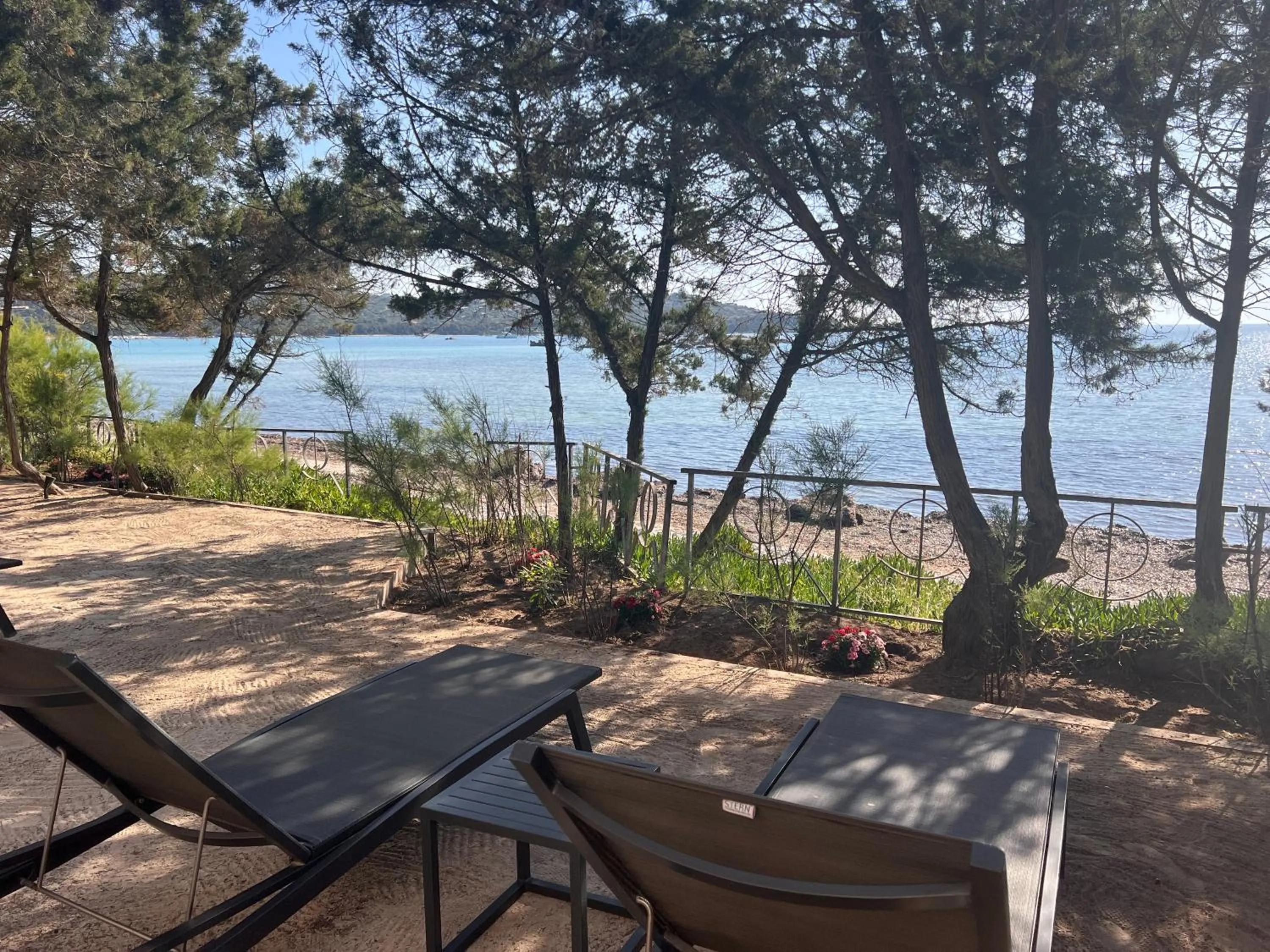 Patio in Hôtel & Lodges Moby Dick