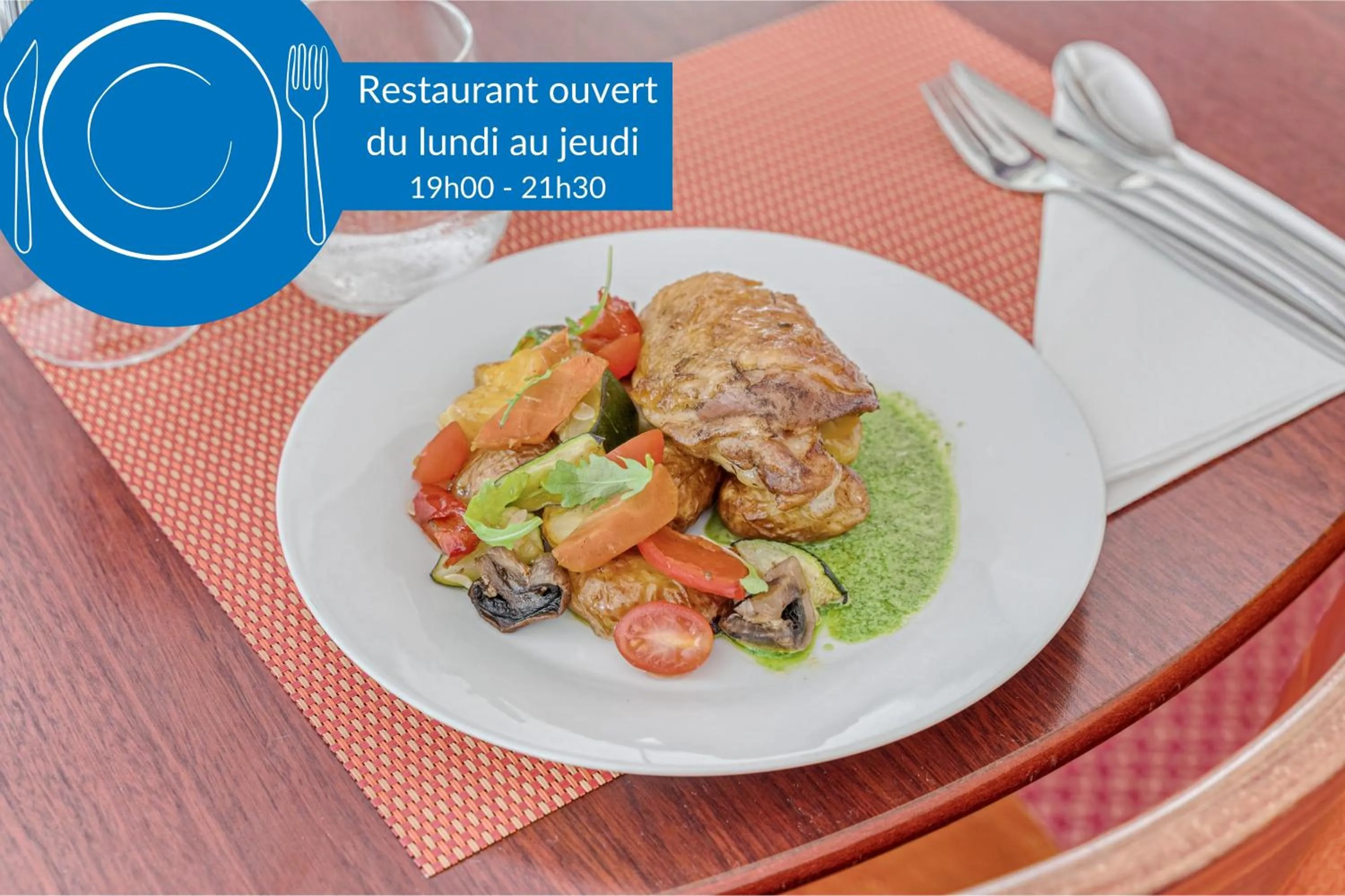 Restaurant/places to eat in Brit Hotel Bordeaux Aéroport - Le Soretel