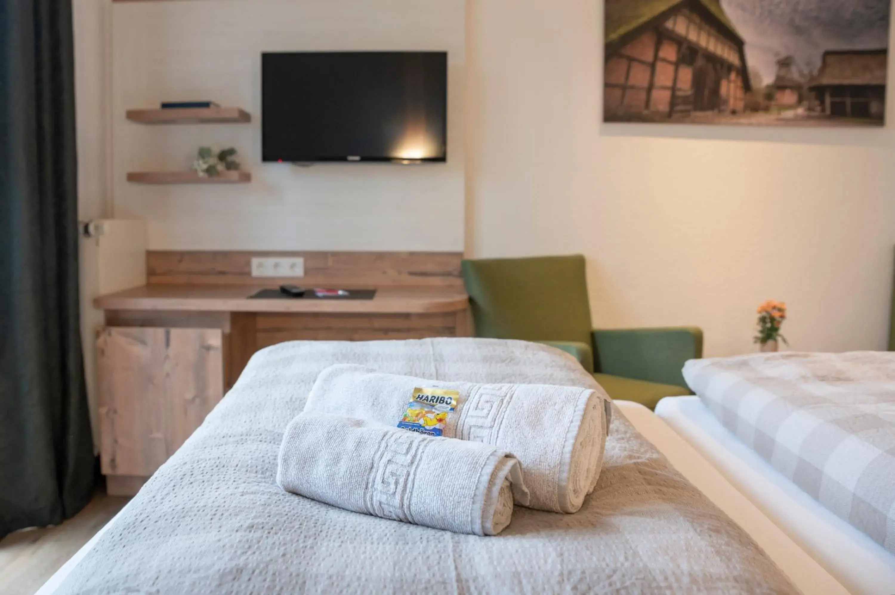 Double Room with Terrace in Hotel Am Deich Double Room with Terrace in Hotel Am Deich