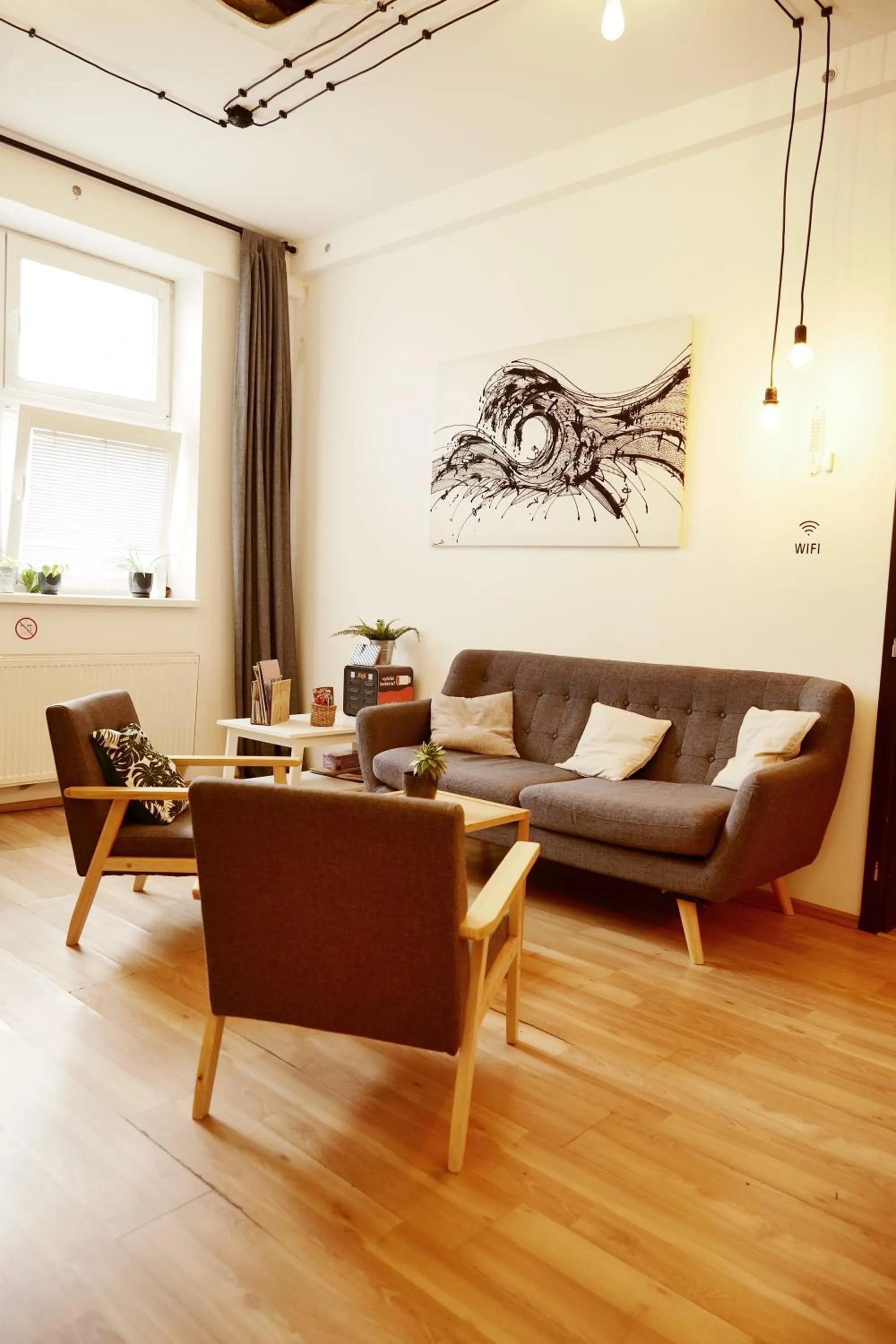 Communal lounge/ TV room in Schöndorf Hostel - virtual reception