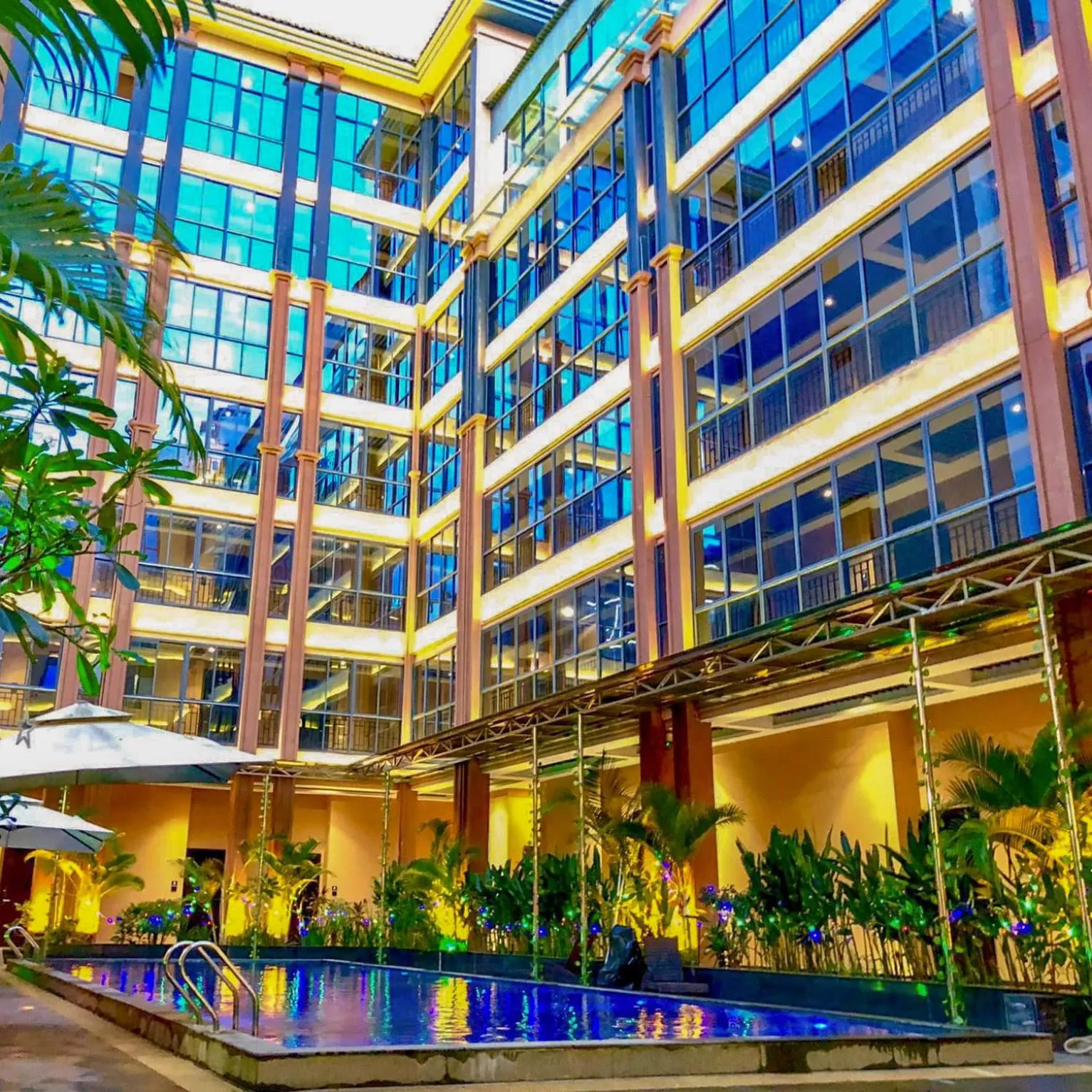 Pool view in Le Chen Miiya Hotel