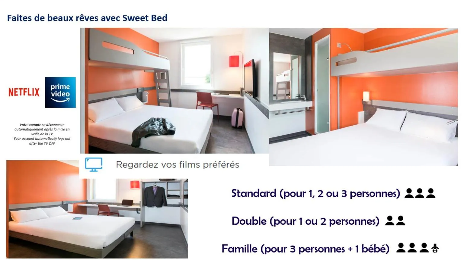 Bed in ibis budget Aéroport Lyon Saint Exupéry