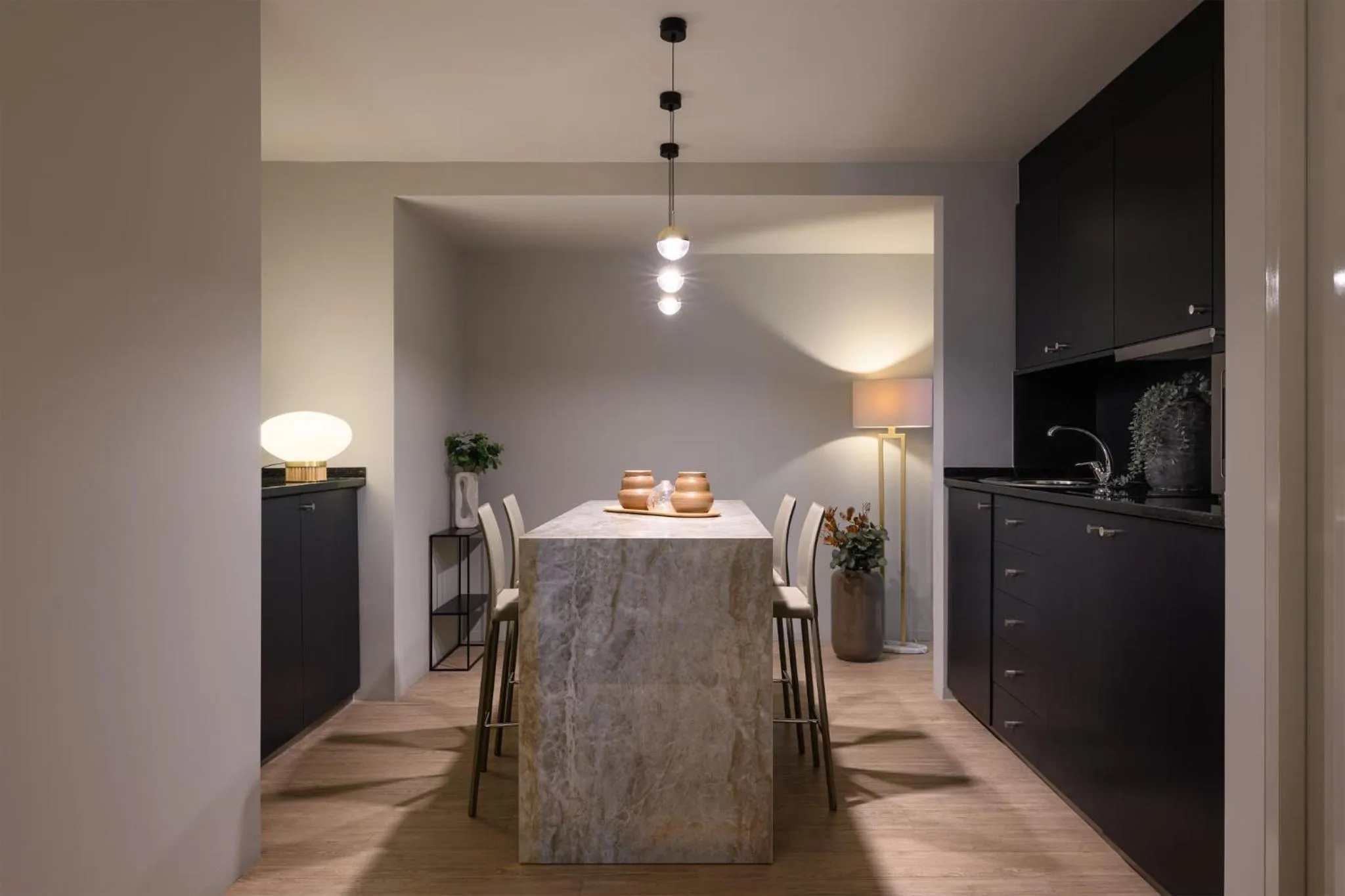 Kitchen or kitchenette in Meliá Lisboa Aeroporto