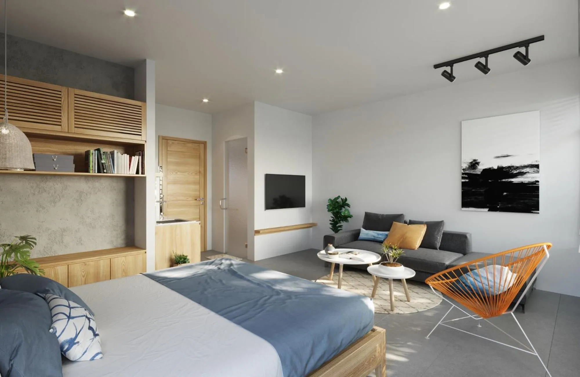 Property building, Bed in Lem's Apartment & Coffee