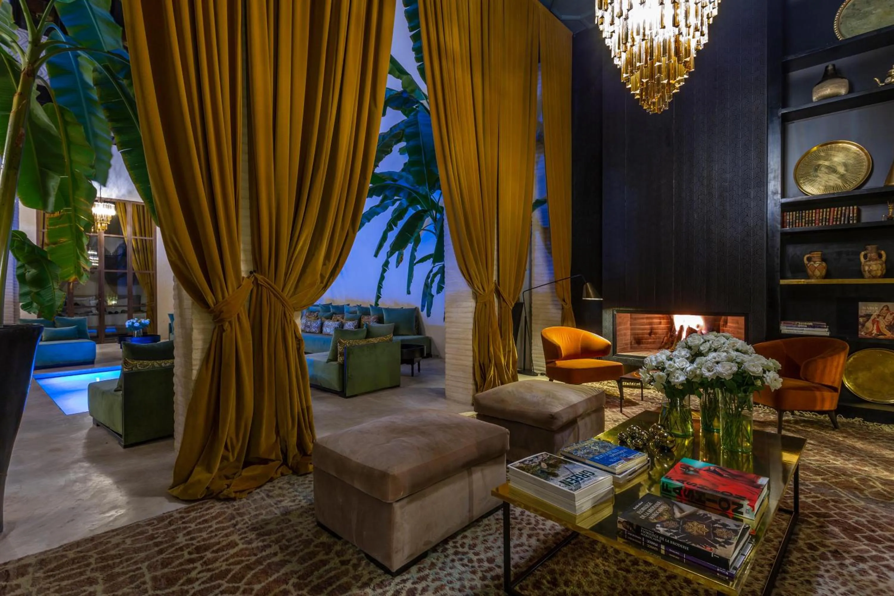 Living room in Riad Tajania