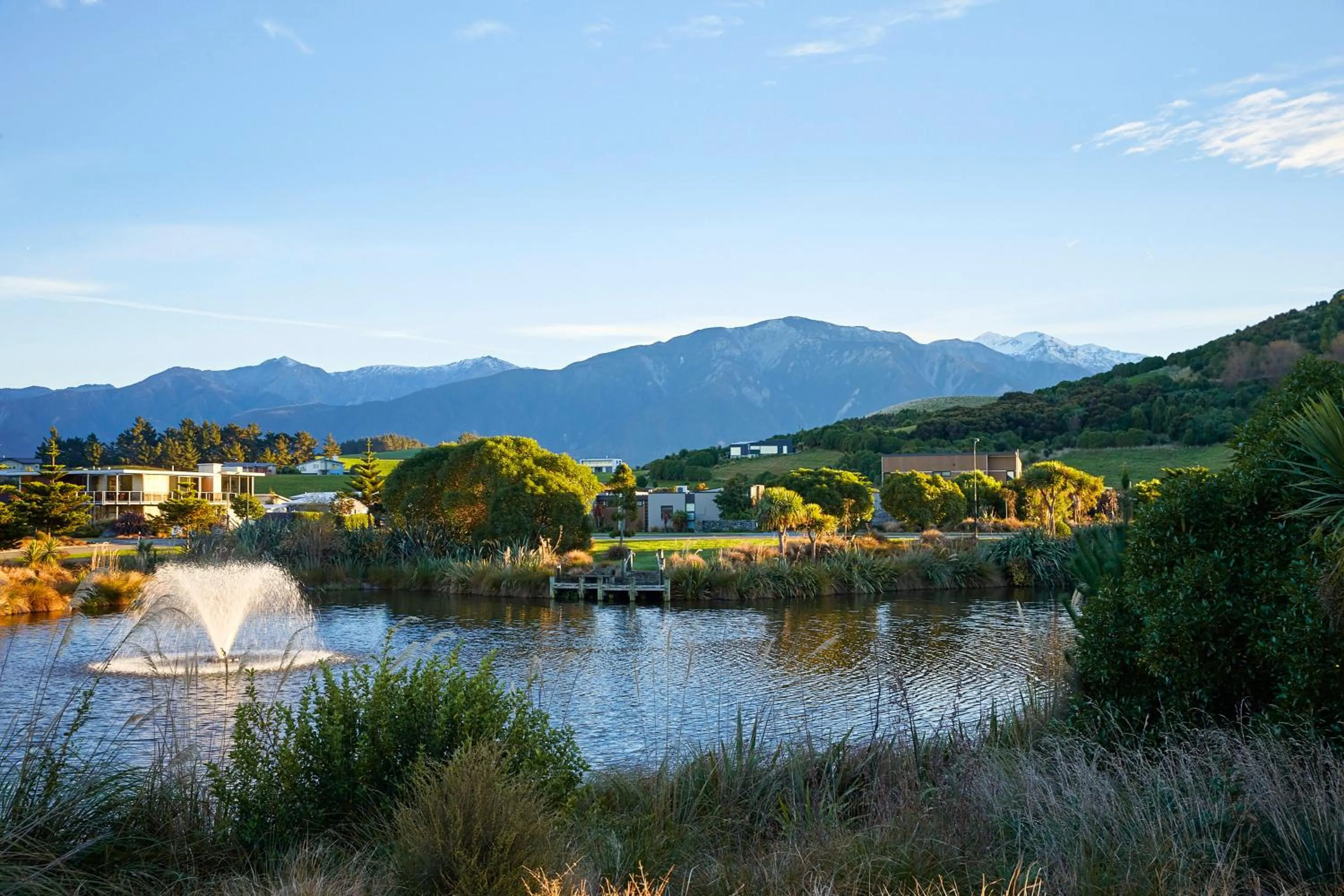 Garden view in The Fairways Accommodation Kaikoura