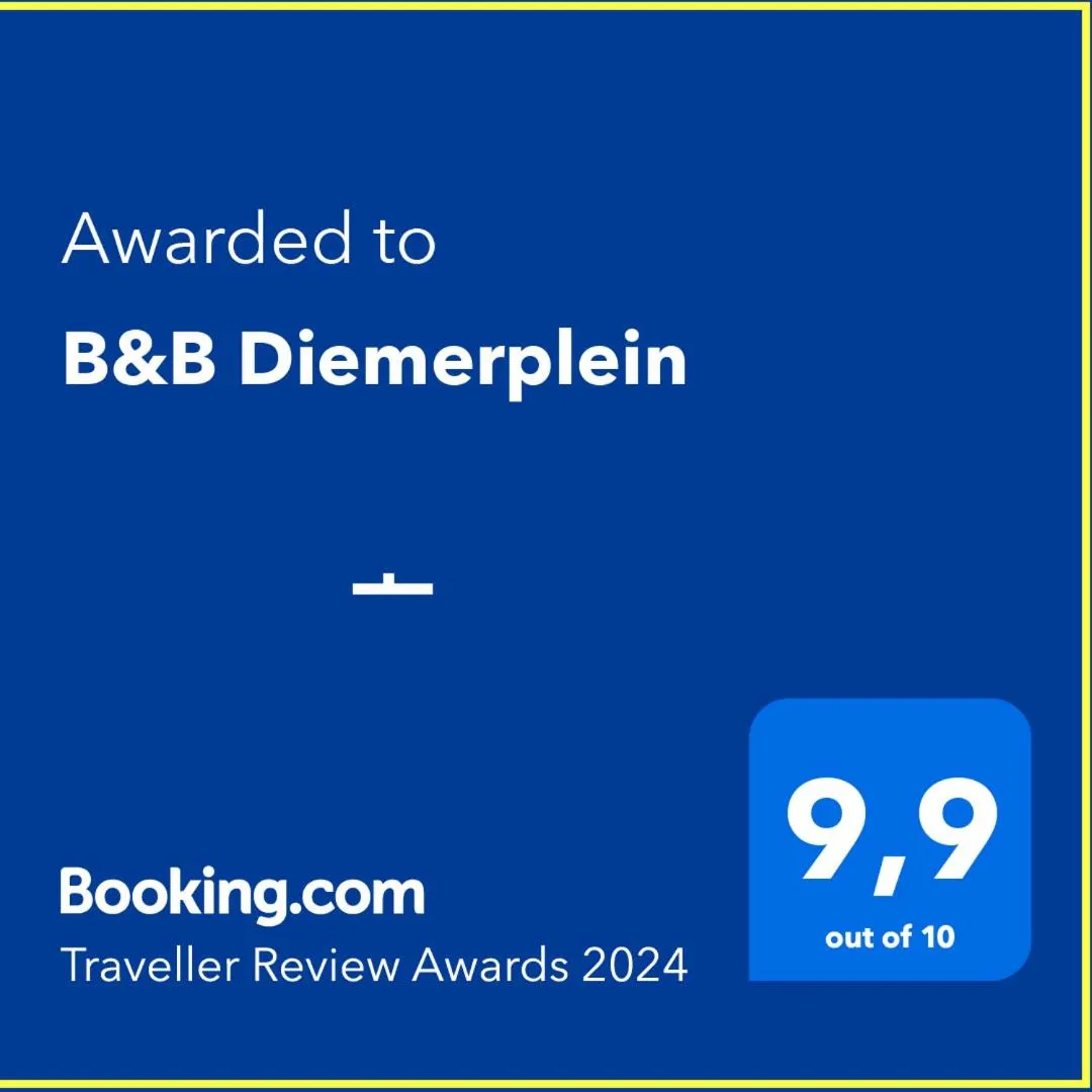 Certificate/Award in B&B Diemerplein