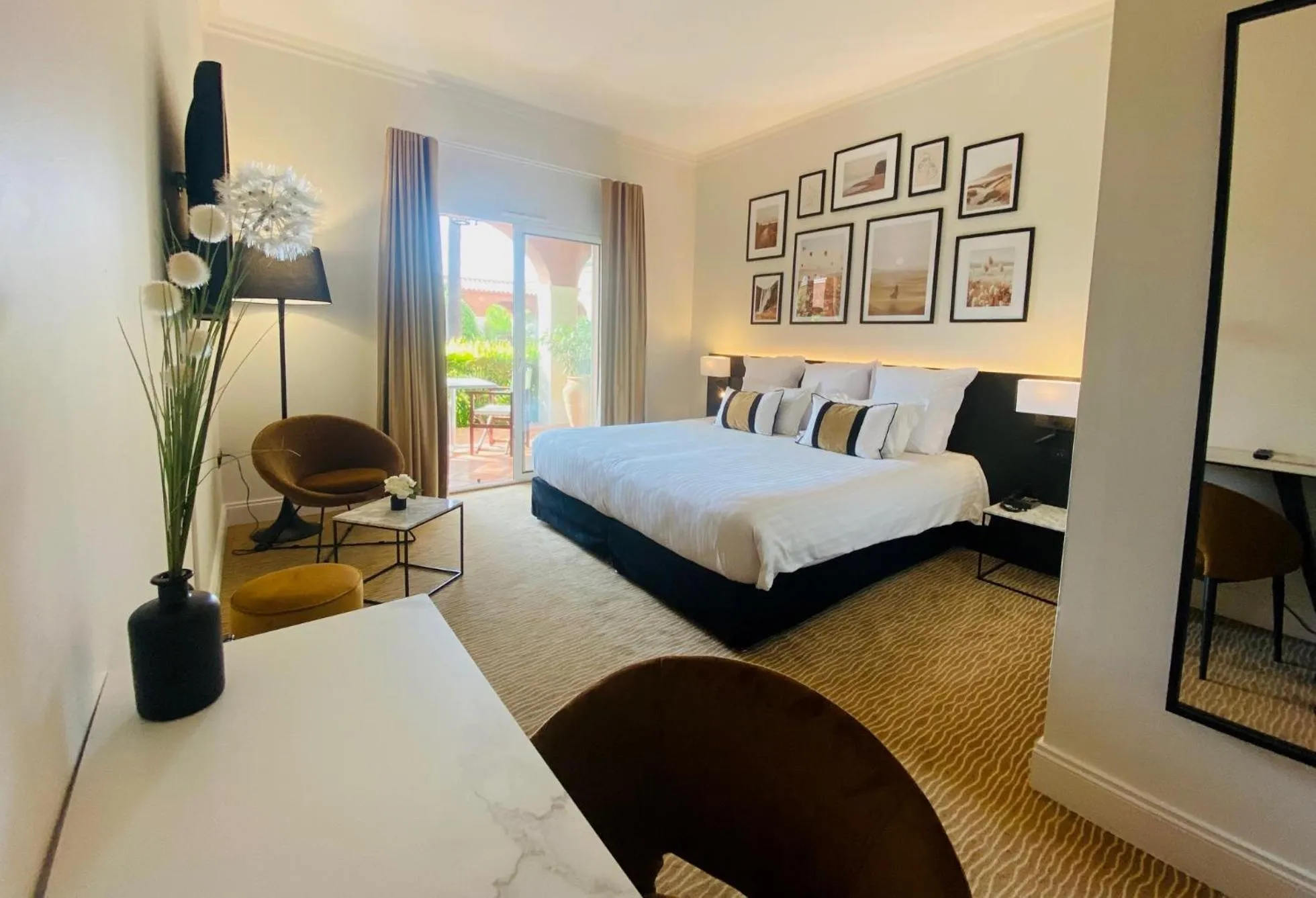 Bed in Palmyra Golf Hotel & Spa