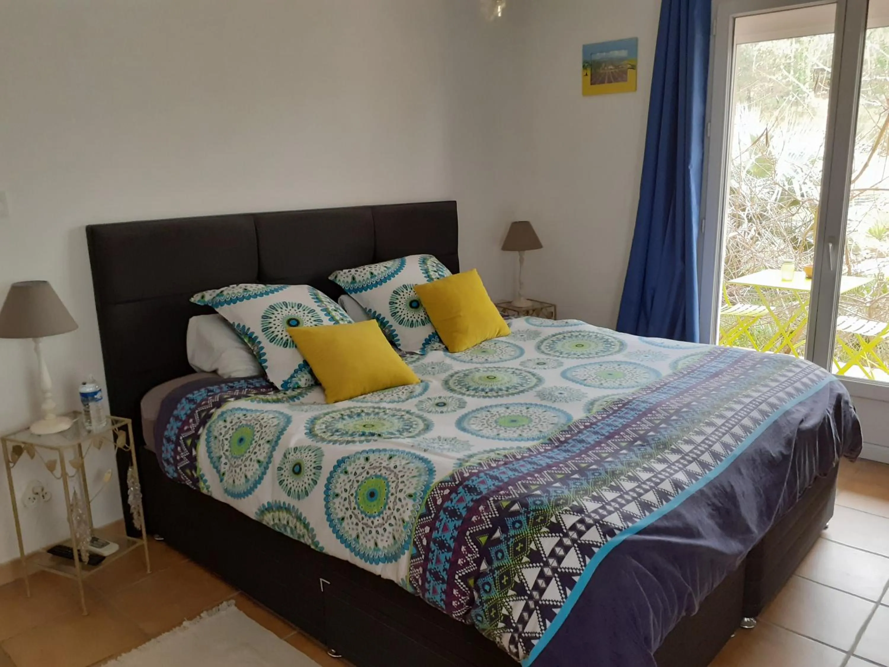 Bed in frederique lavande bleue