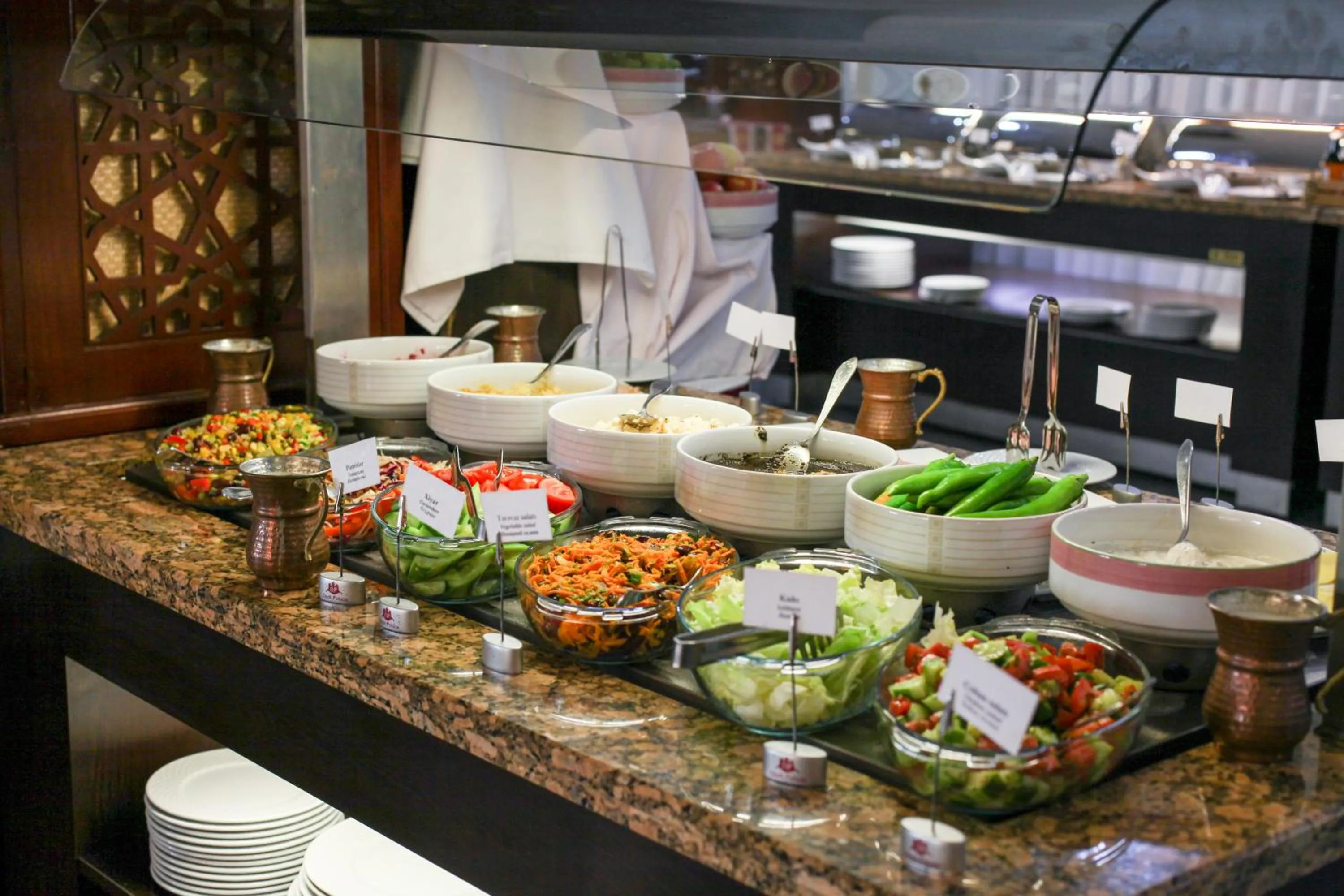 Buffet breakfast in Shah Palace Luxury Museum Hotel