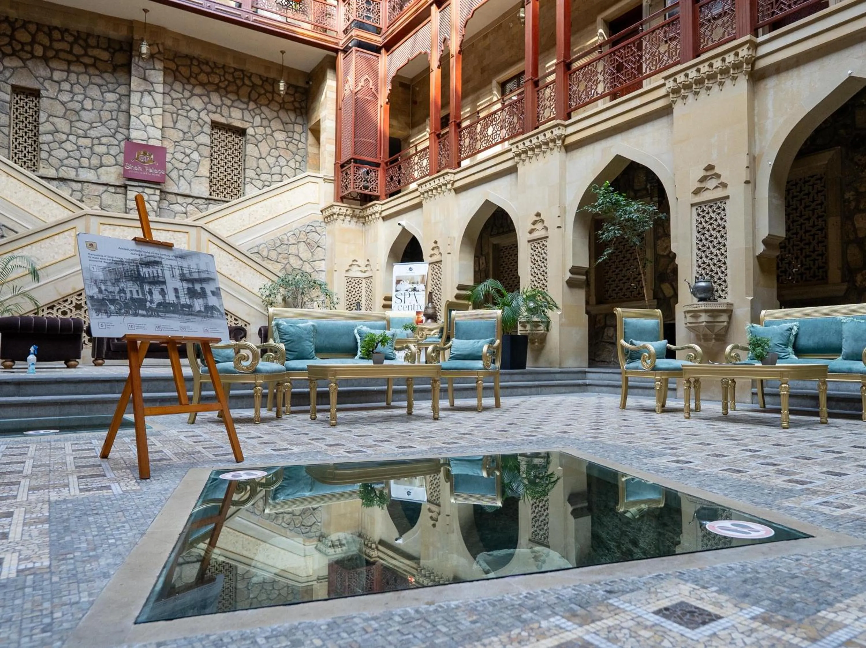 Seating area in Shah Palace Luxury Museum Hotel