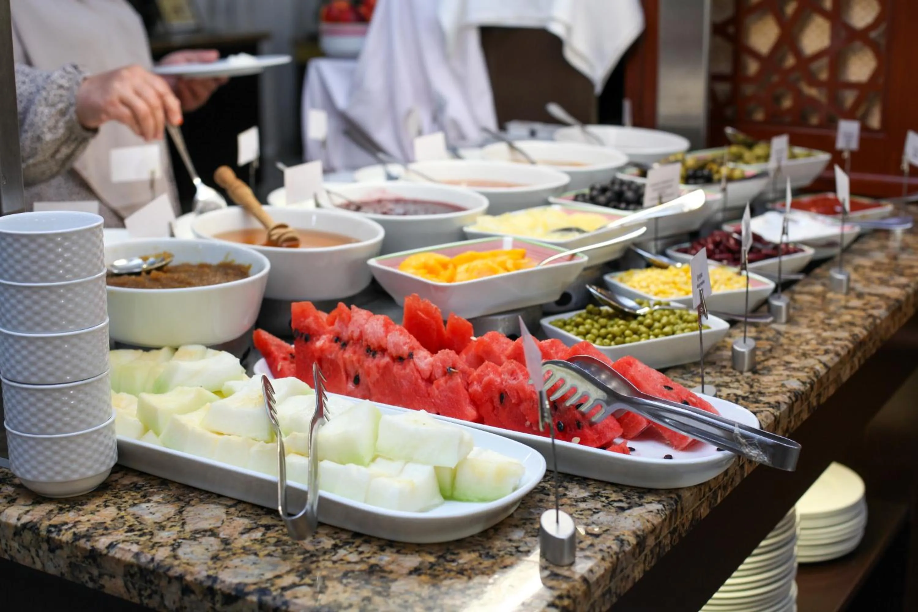 Food and drinks in Shah Palace Luxury Museum Hotel