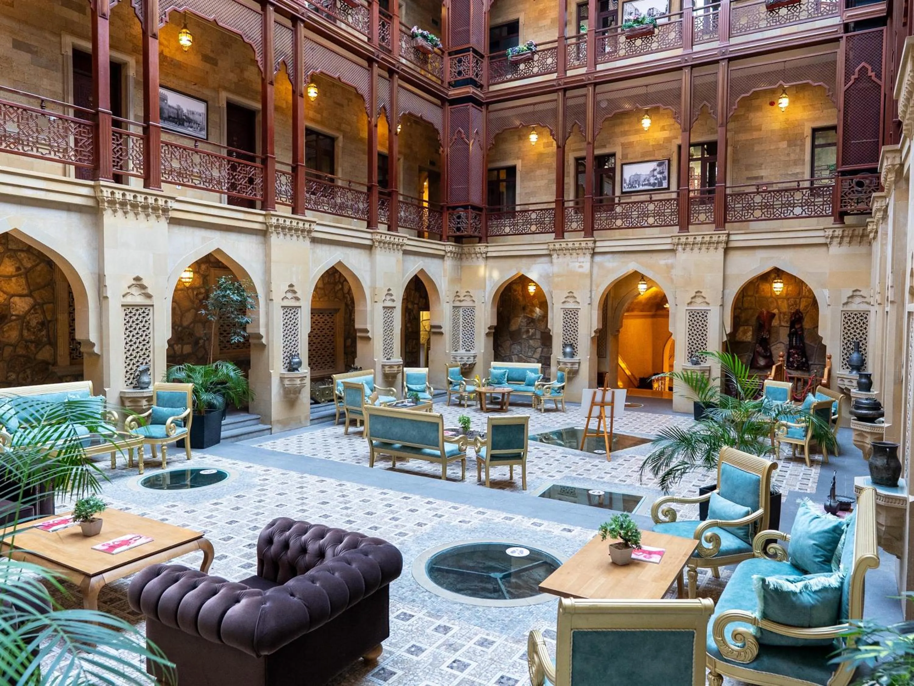 Seating area in Shah Palace Luxury Museum Hotel