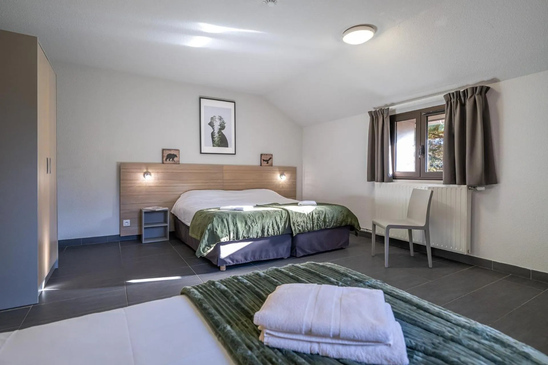 Bedroom, Bed in Auberge de la Gravière