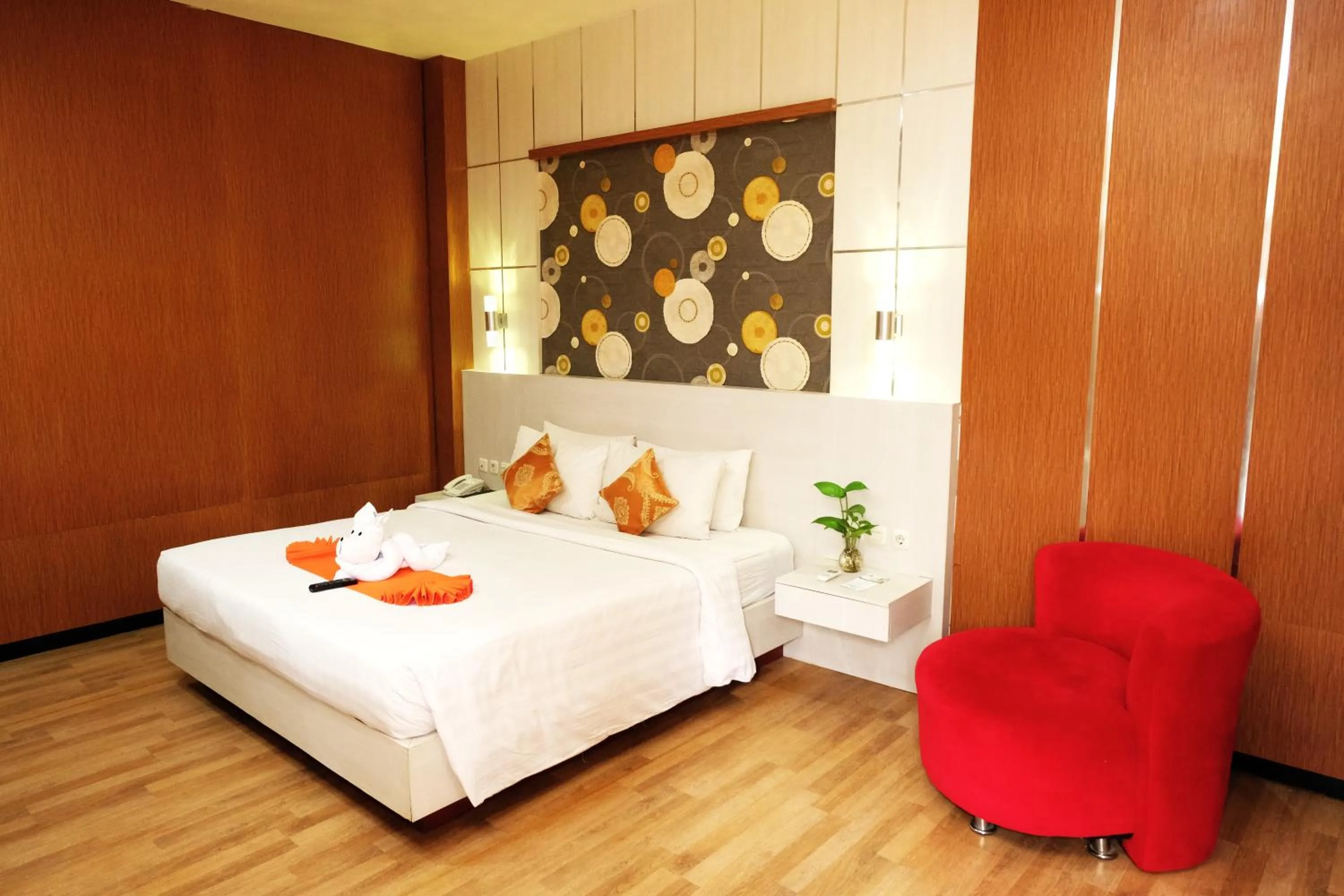 Bed in Halogen Hotel Airport Surabaya