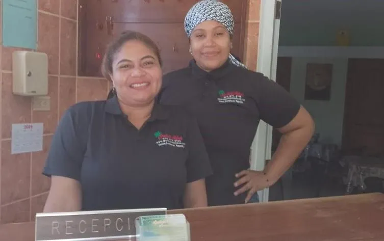 Lobby or reception in Aparthotel Michaela