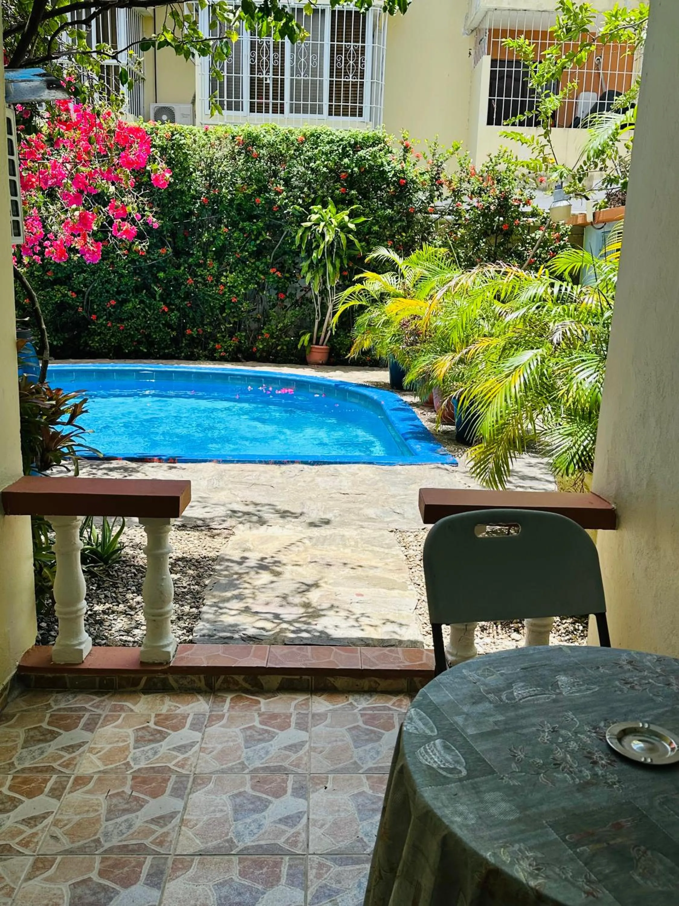 Garden in Aparthotel Michaela